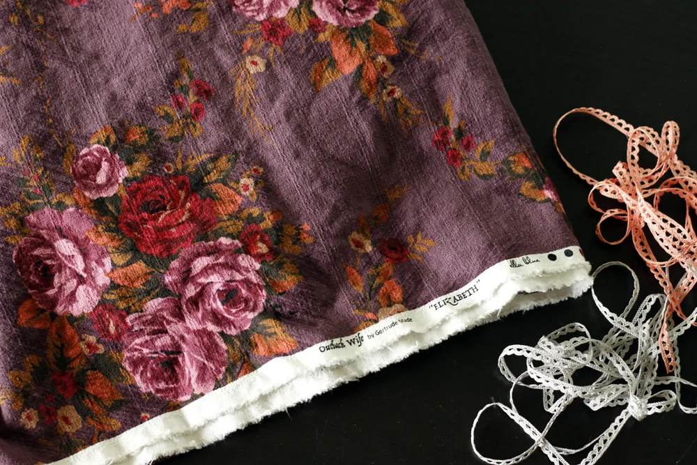 sewing Persimmons + Plums