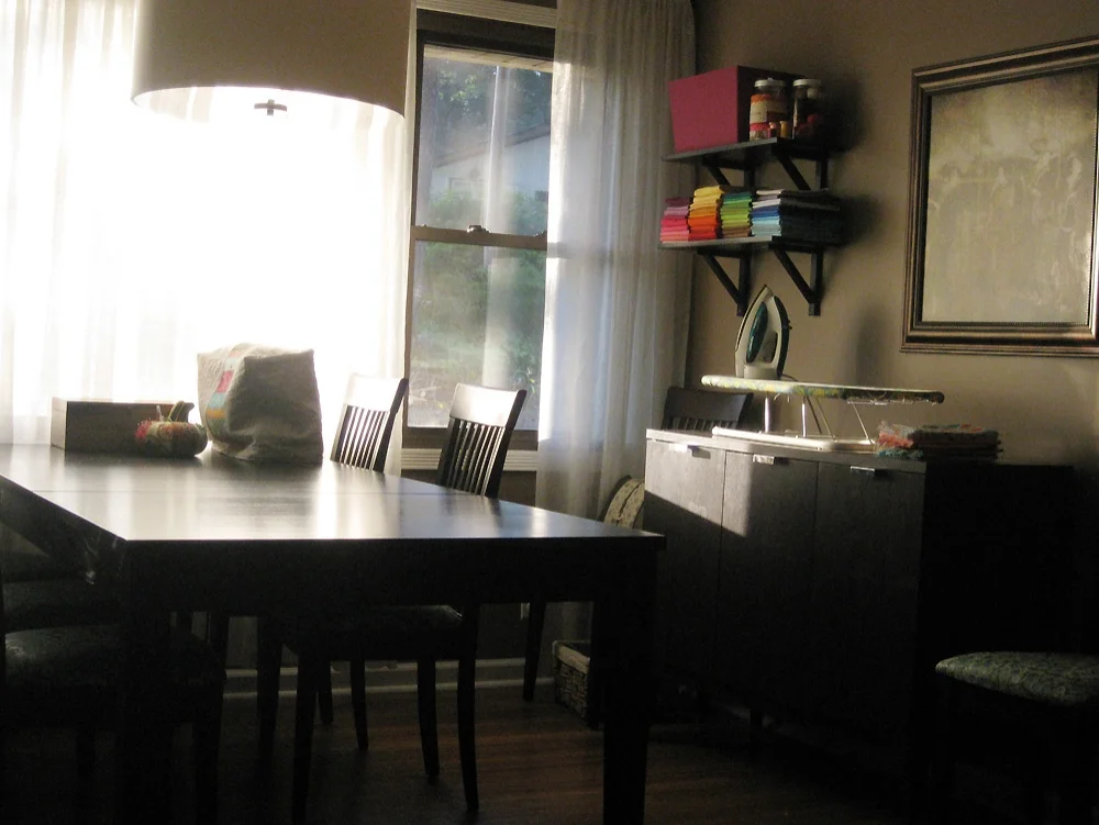 my sewing/dining room, 2011