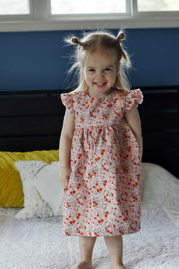 Flutter Sleeve Geranium Dress. Stitched in Color.jpg