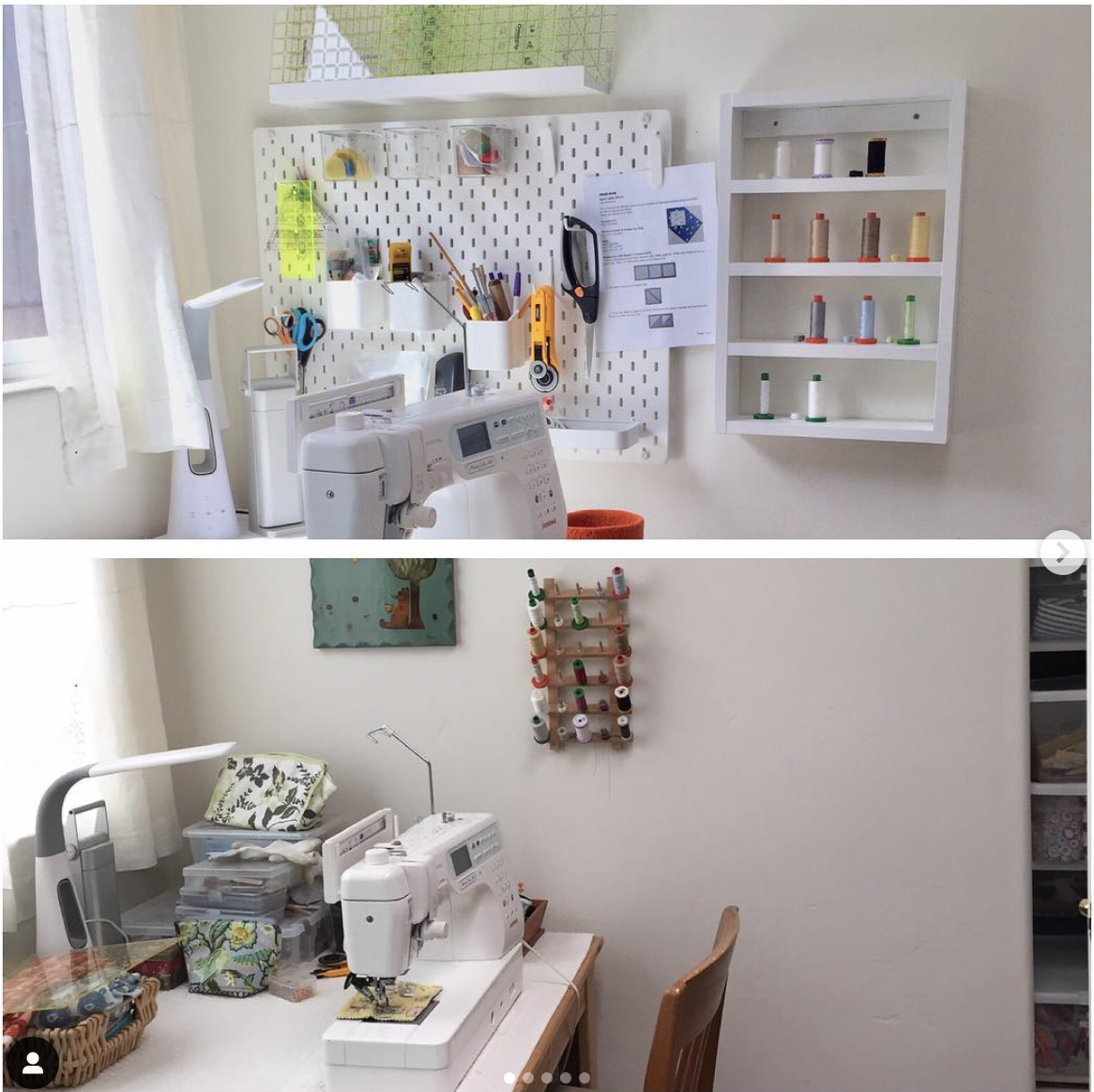 12 Ideas for Sewing Room Organization