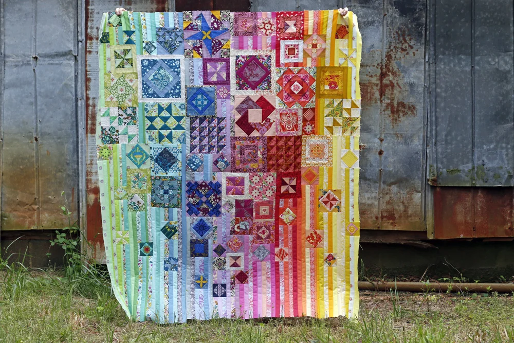 Complete Gypsy Wife quilt top. Stitched in Color.jpg