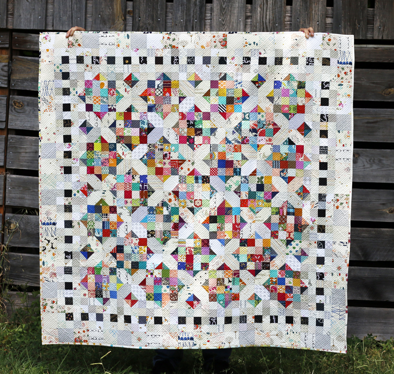 Scrappy Square Baby Quilt