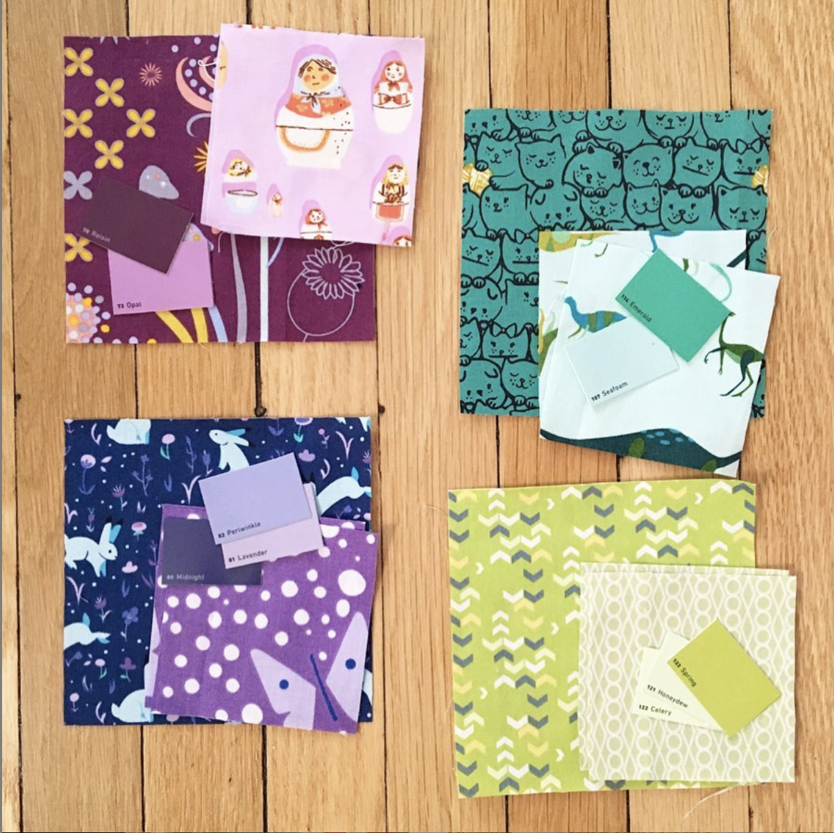 Choosing fabrics @LucyMade