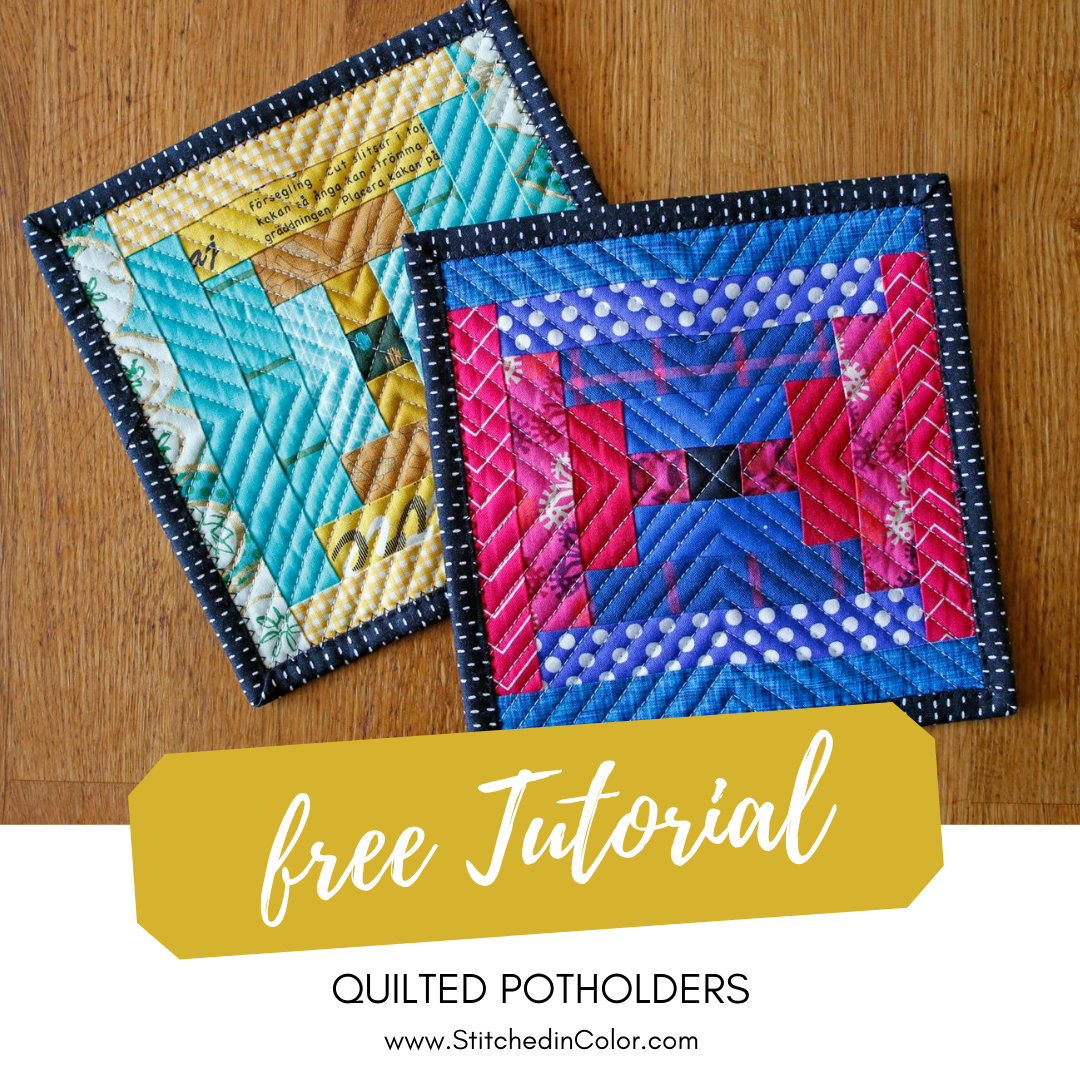 Courthouse Steps Potholder tutorial