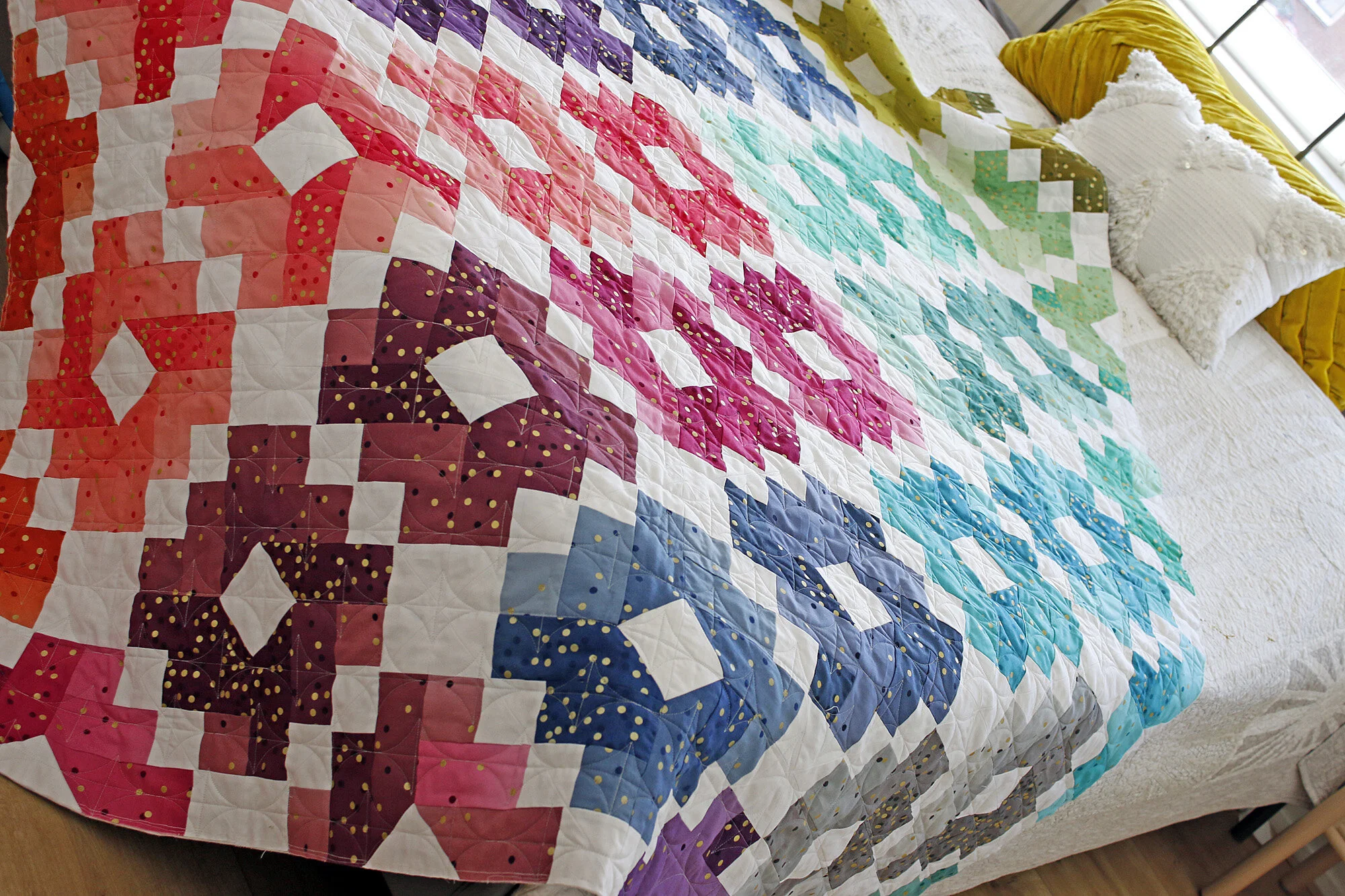 in the Quilting Studio, no. 21 — Stitched in Color