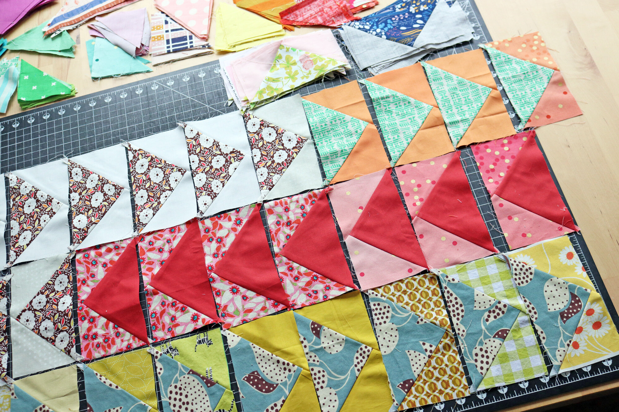 How to Sew Flying Geese Quilt Blocks - Quilt with Inklingo