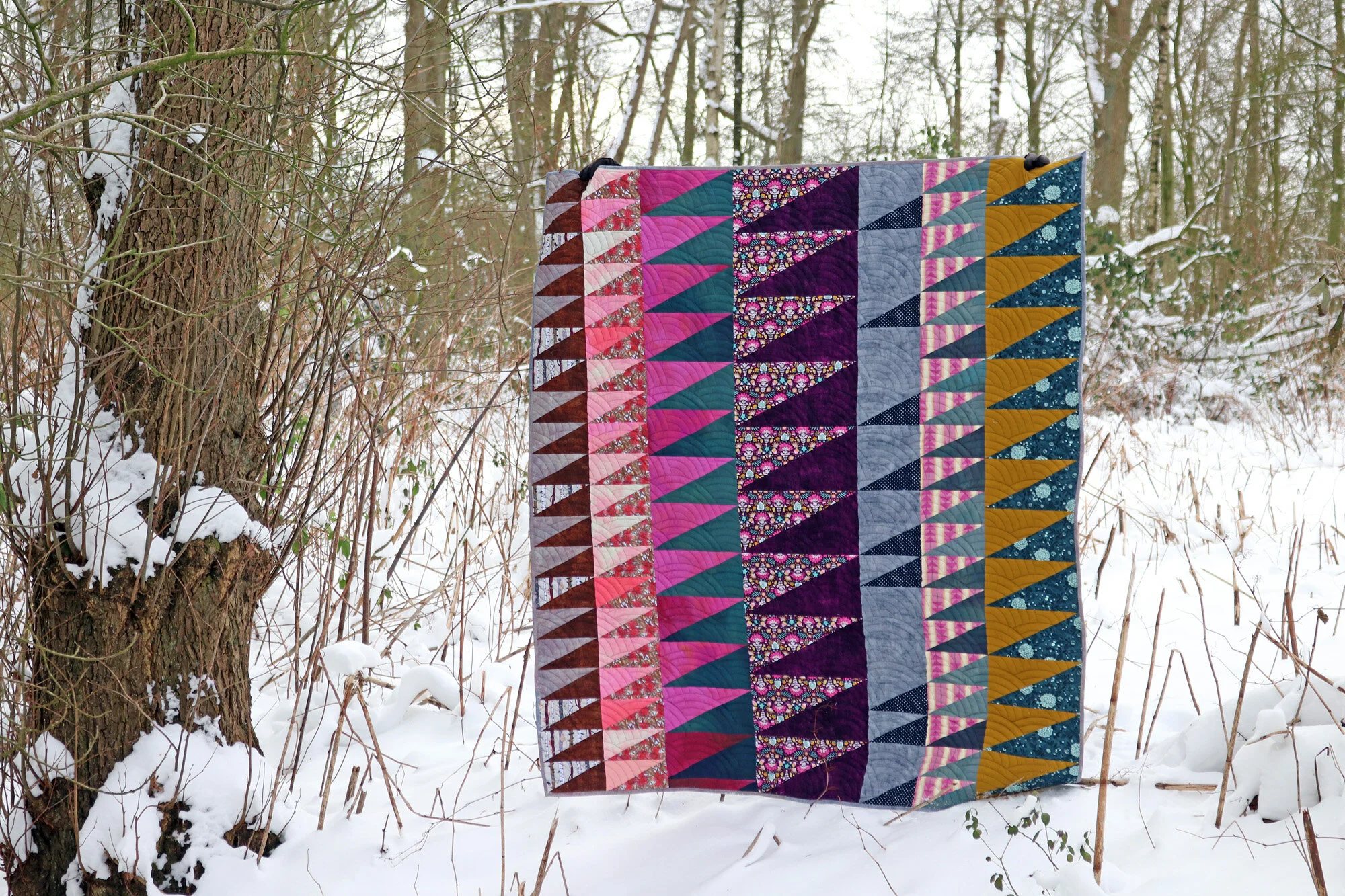 Efflorescent, a finished quilt