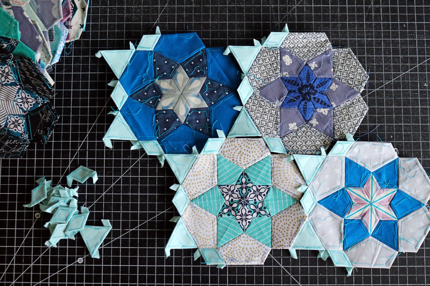 Crack the art of english paper piecing with our gemstone lampshade - 26 May  2022 - Sew Magazine - Readly