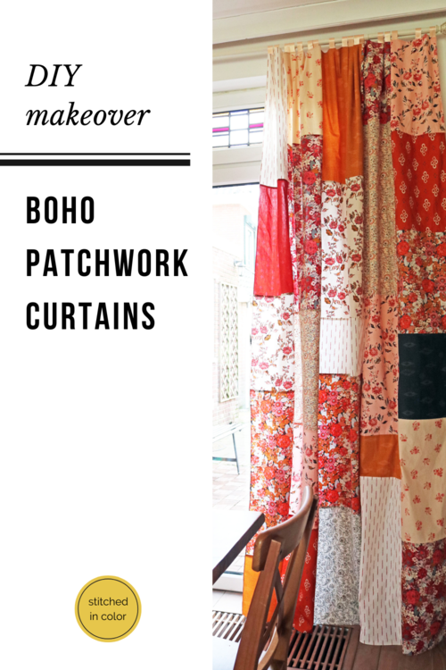 How To Sew Patchwork Curtains Stitched In Color