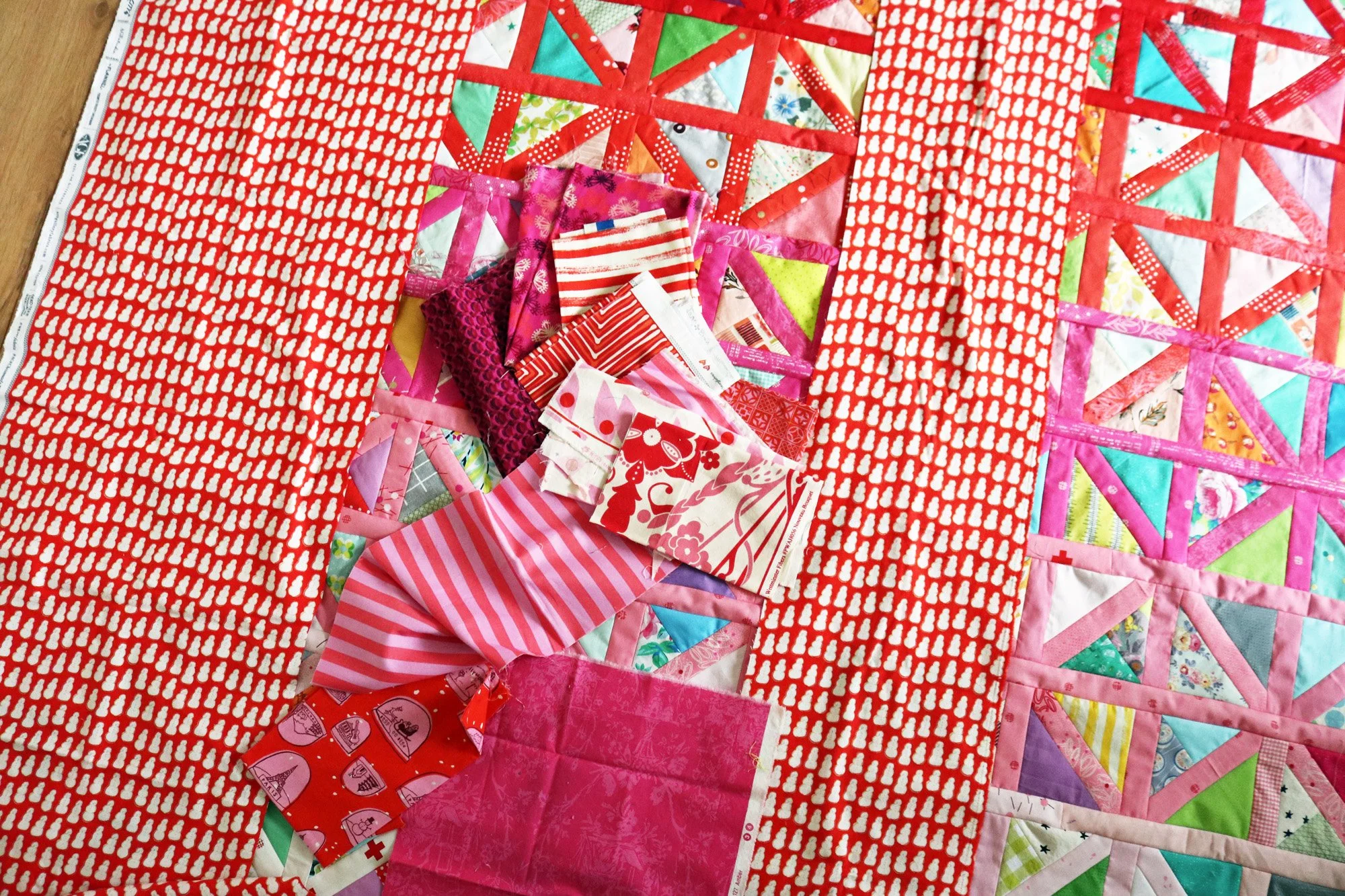 Teeter Totter, a scrap quilt — Stitched in Color