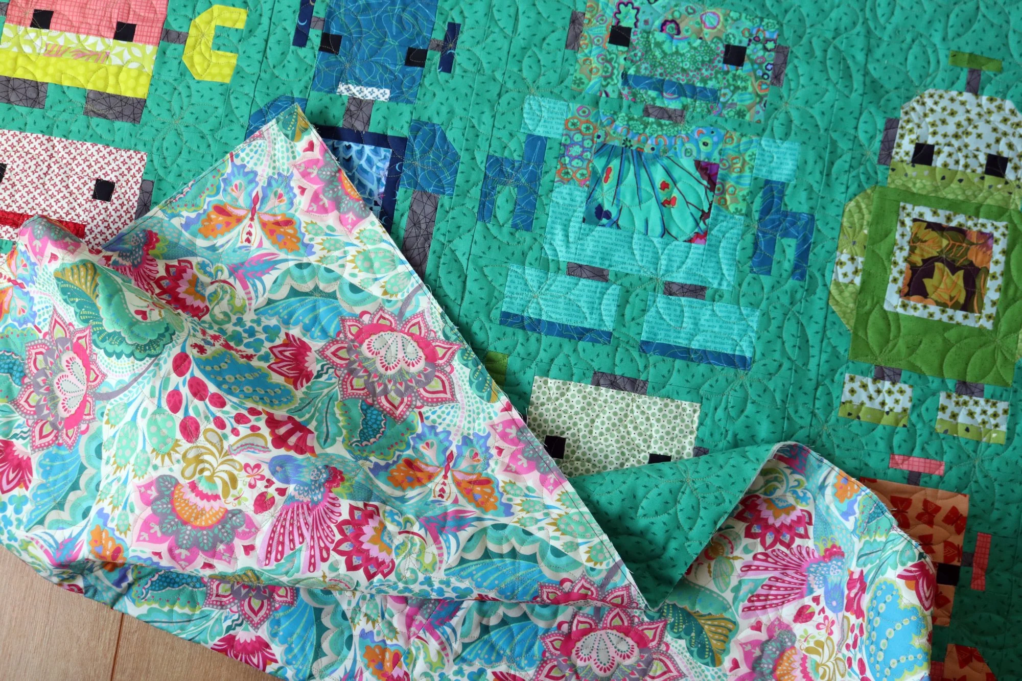 in the Quilting Studio, no. 48 — Stitched in Color