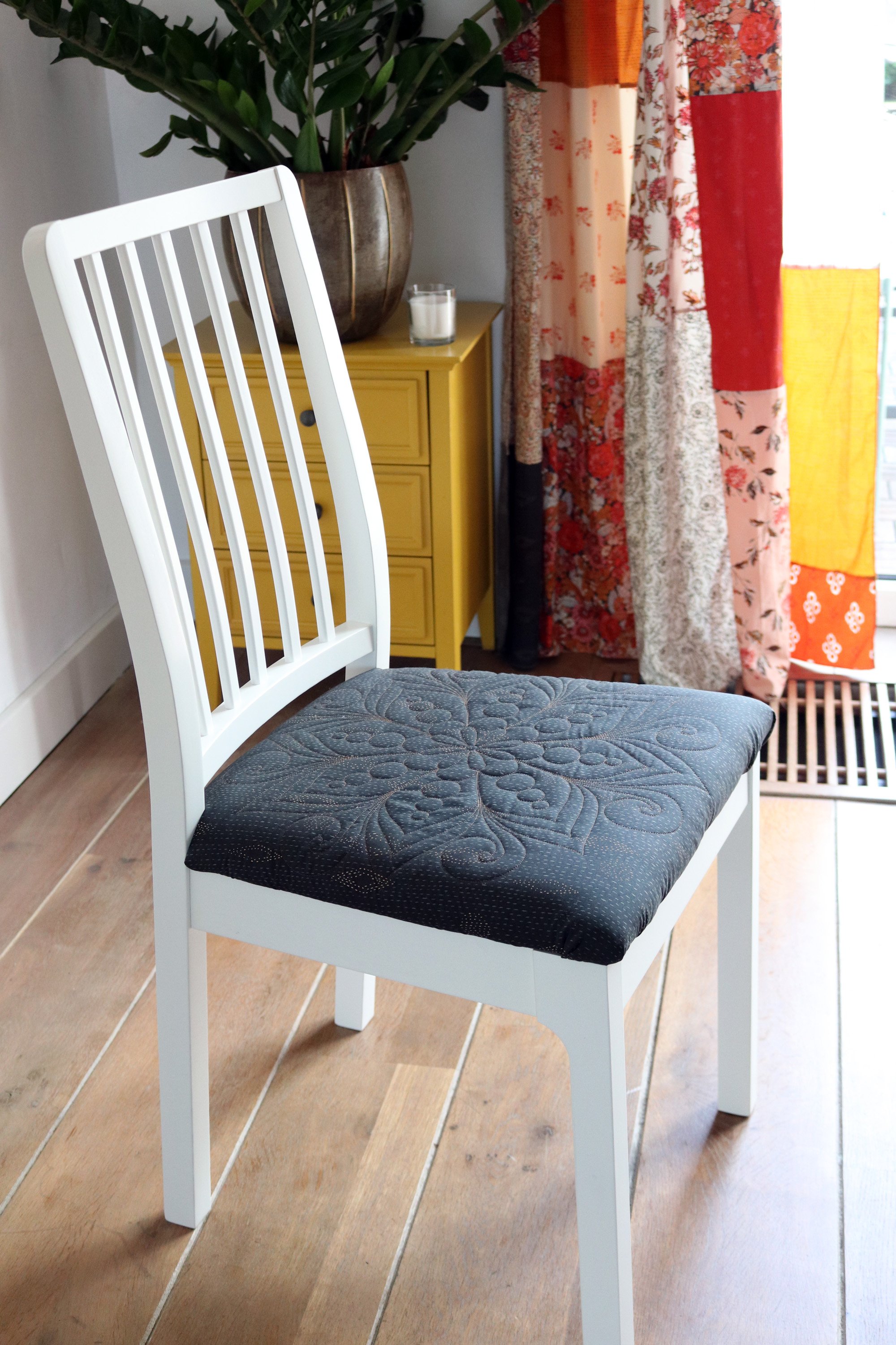 Dining Chair Cushion Makeover — Stitched in Color