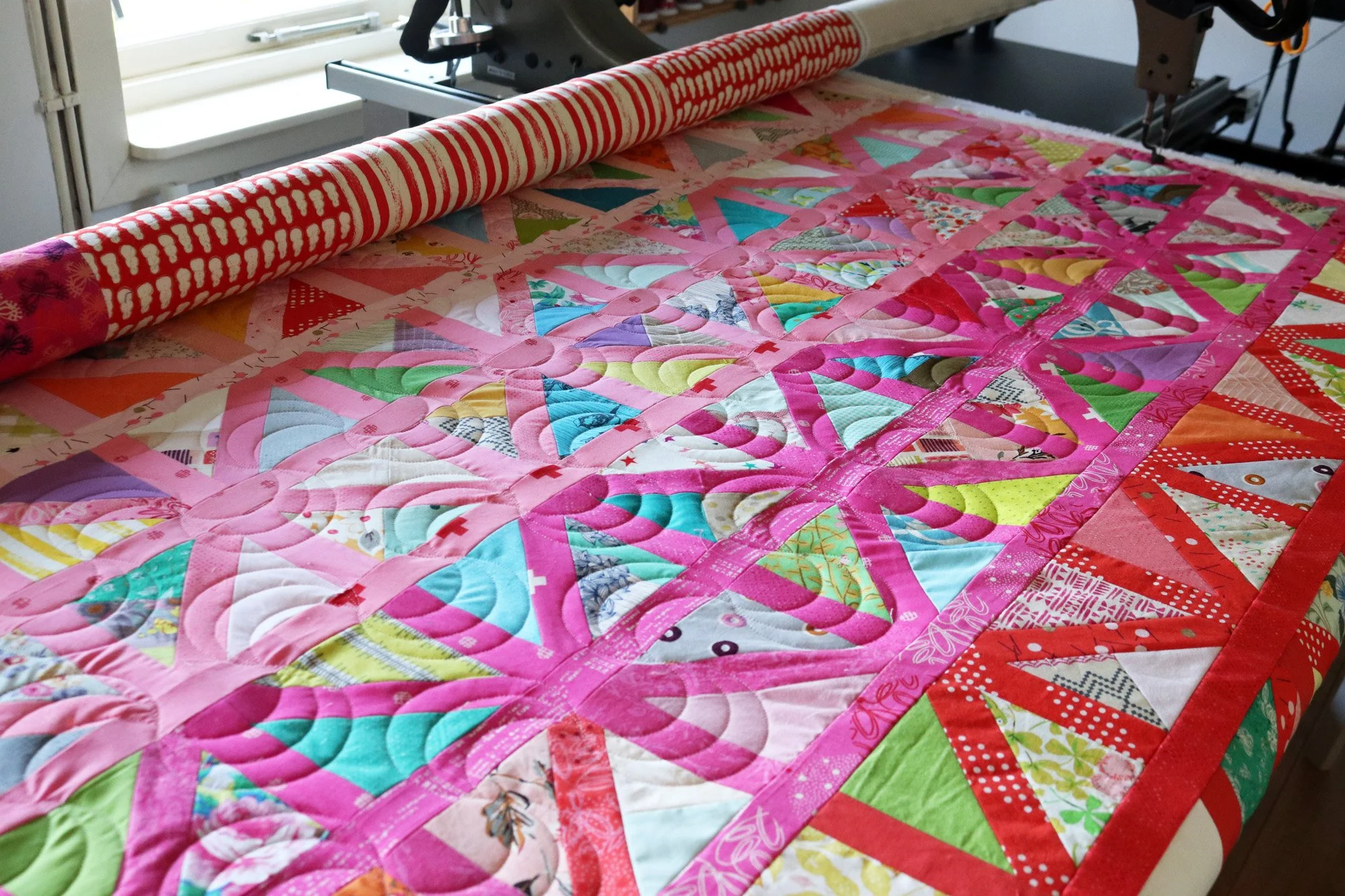 Teeter Totter, a scrap quilt — Stitched in Color