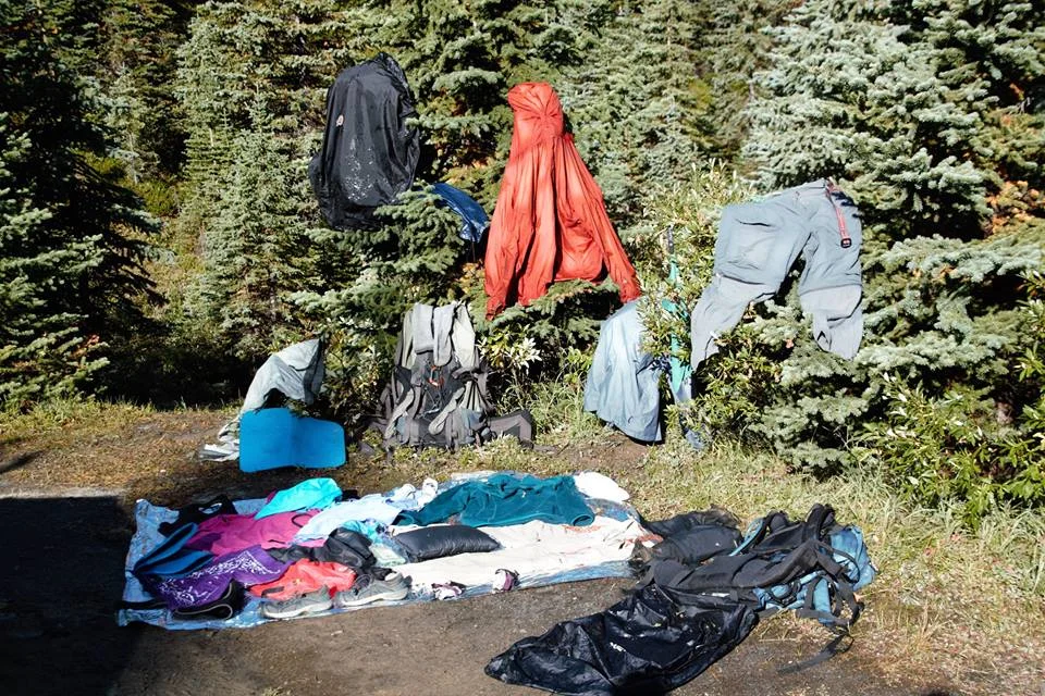 Frozen belongings. Photo Susan Dack