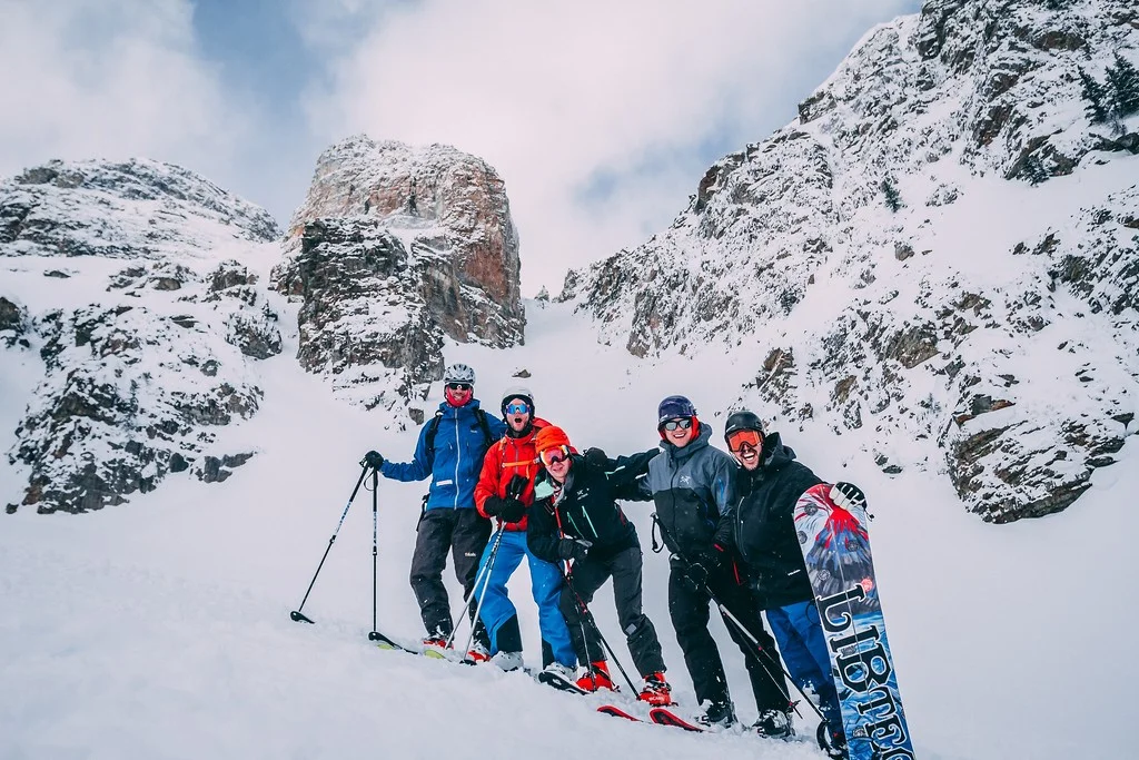 Rad crew, rad trip. Bagged the summit and the couloir, what more could you ask for? (Left to right: Martin, Darren, Jeremy C, Jeremy D, Lionel).