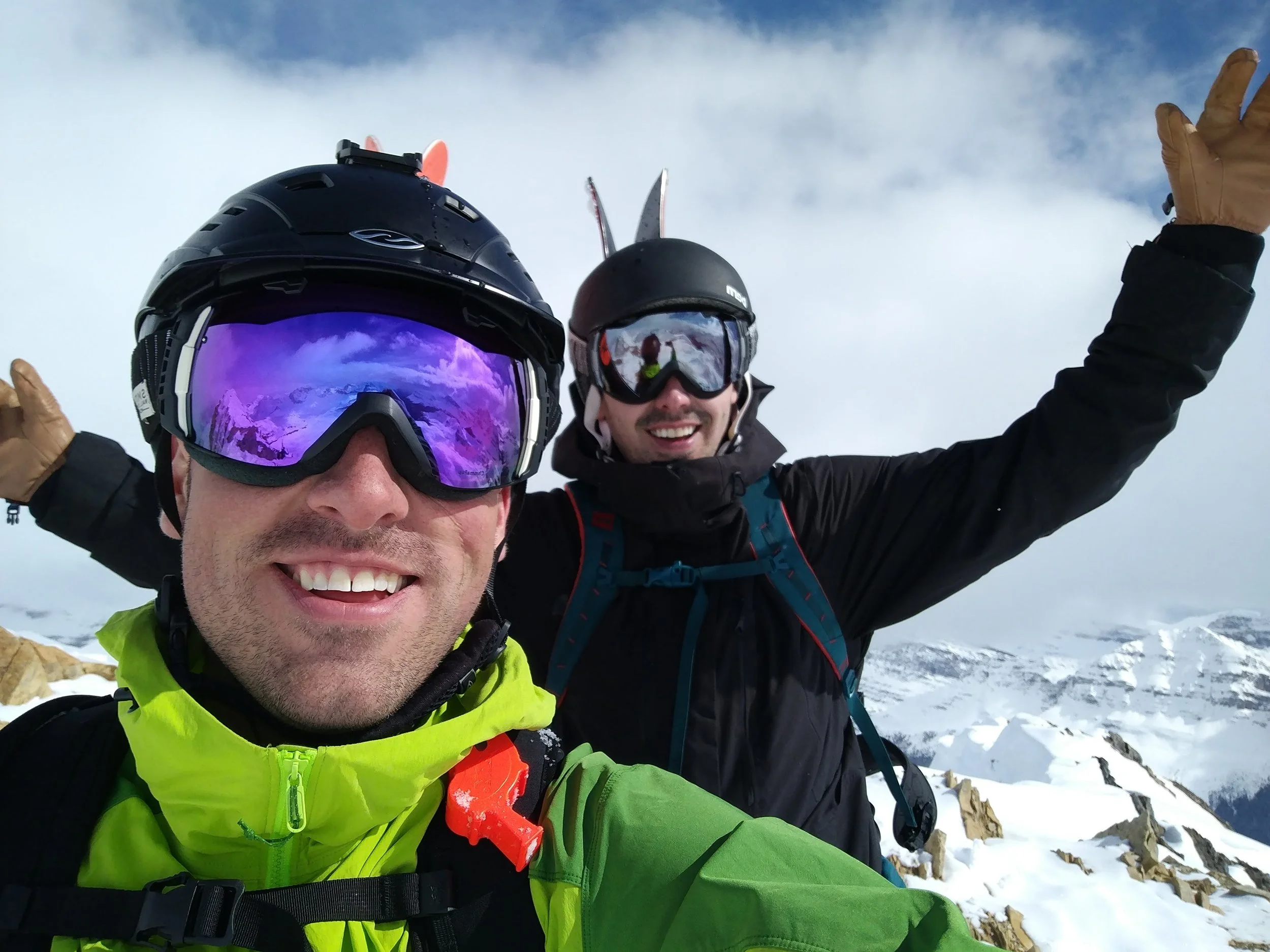 Jake and Jarett on top of the world at Cirque Peak last season on a BRMP trip (formerly WIM+)