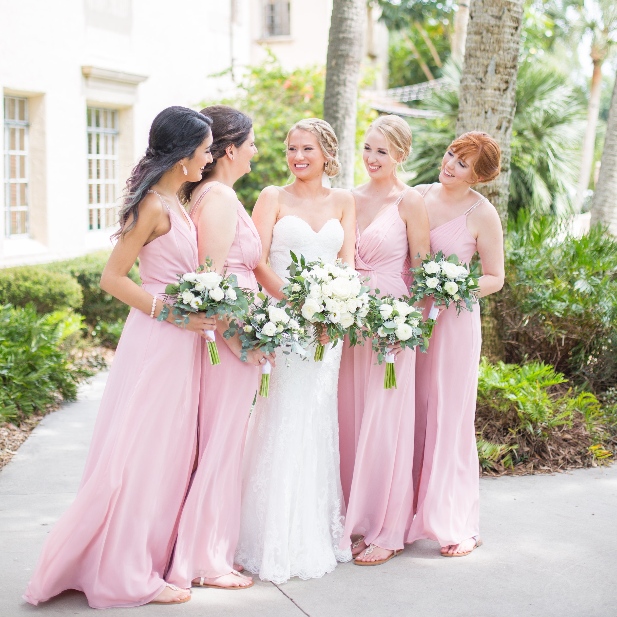 Powel Crosley Estate | Wedding | Pink and Gold Wedding | Bridesmaids Dresses | Sarasota Weddings | Spring Wedding | Jess Anne Photography