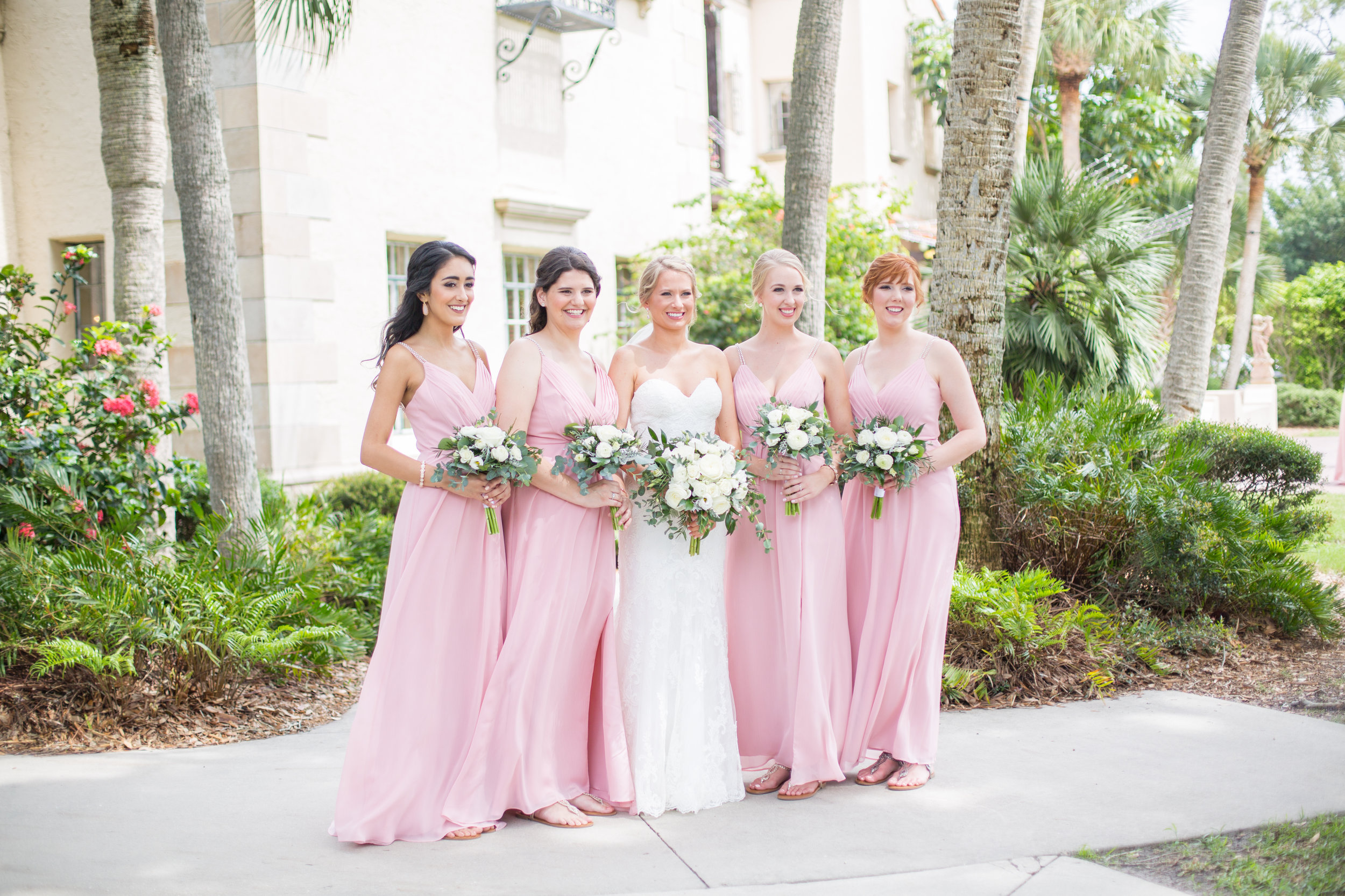 Powel Crosley Estate | Wedding | Pink and Gold Wedding | Bridesmaids Dresses | Wedding Bouquet | Sarasota Weddings | Spring Wedding | Jess Anne Photography