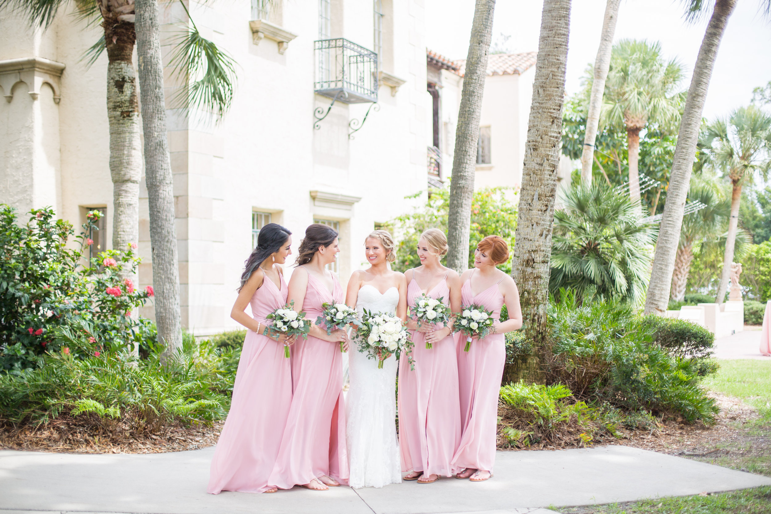 Powel Crosley Estate | Wedding | Pink and Gold Wedding | Bridesmaids Dresses | Wedding Bouquet | Sarasota Weddings | Spring Wedding | Jess Anne Photography