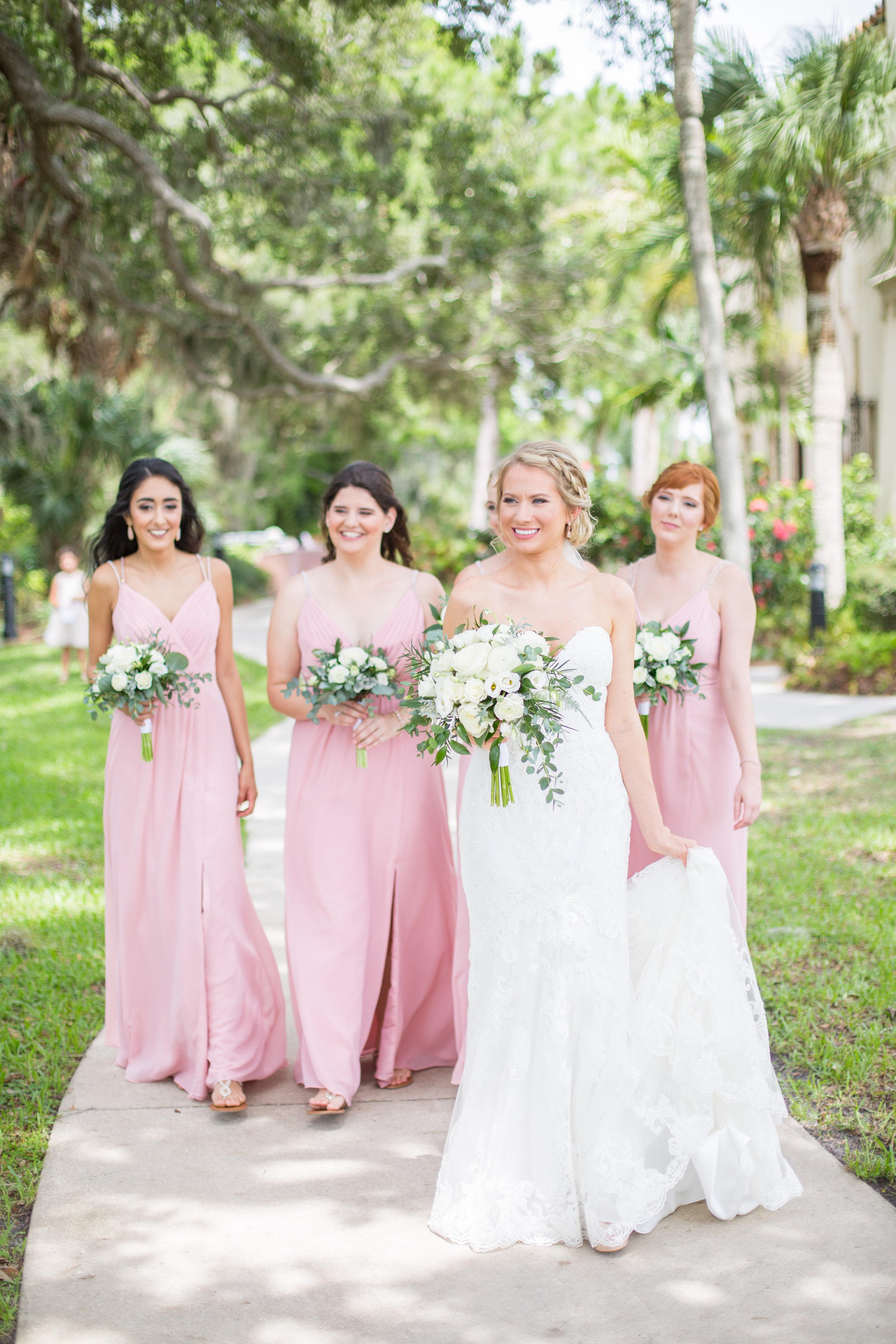 Powel Crosley Estate | Wedding | Pink and Gold Wedding | Bridesmaids Dresses | Wedding Bouquet | Sarasota Weddings | Spring Wedding | Jess Anne Photography