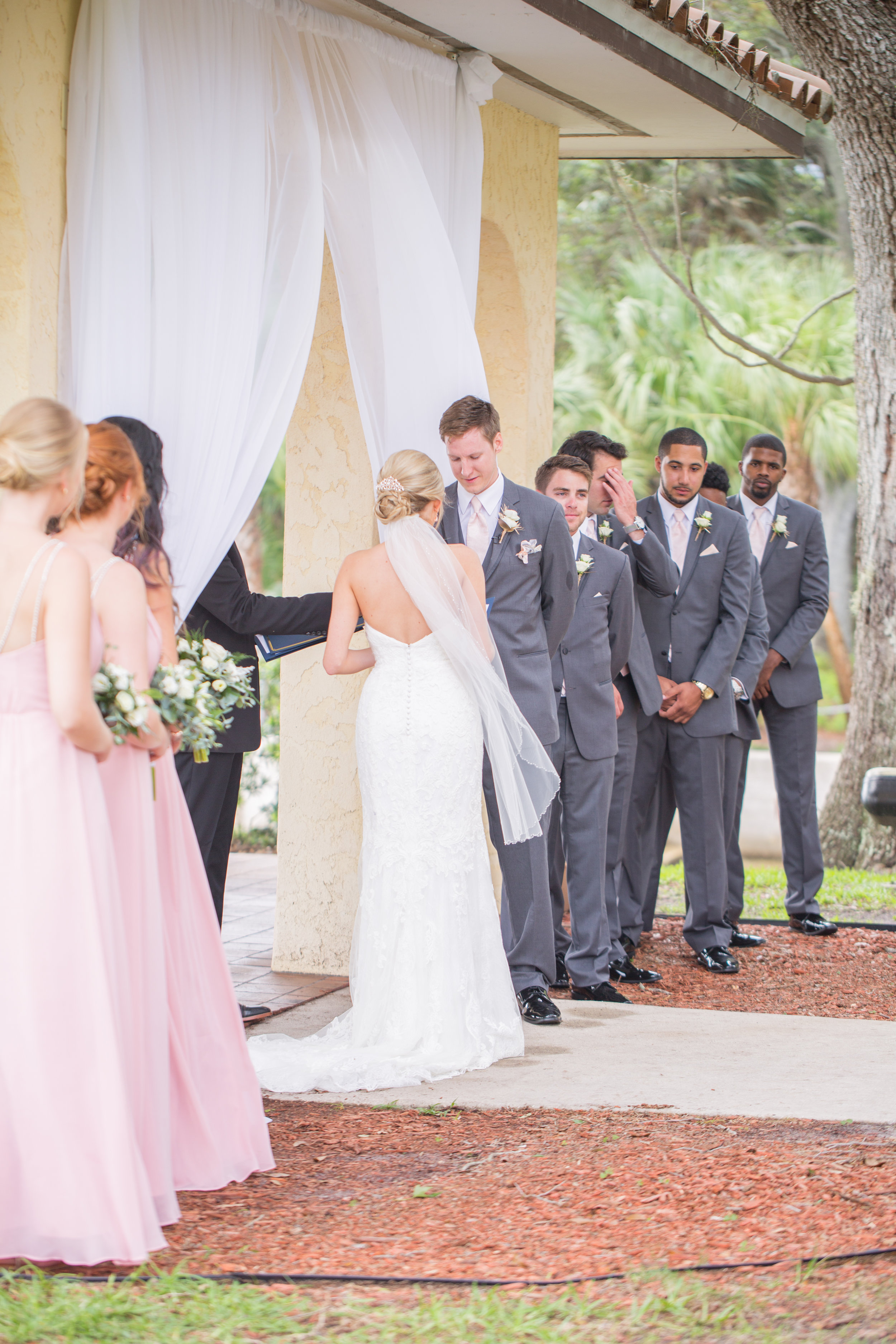 Powel Crosley Estate | Wedding | Pink and Gold Wedding | Wedding Ceremony | Sarasota Weddings | Spring Wedding | Jess Anne Photography