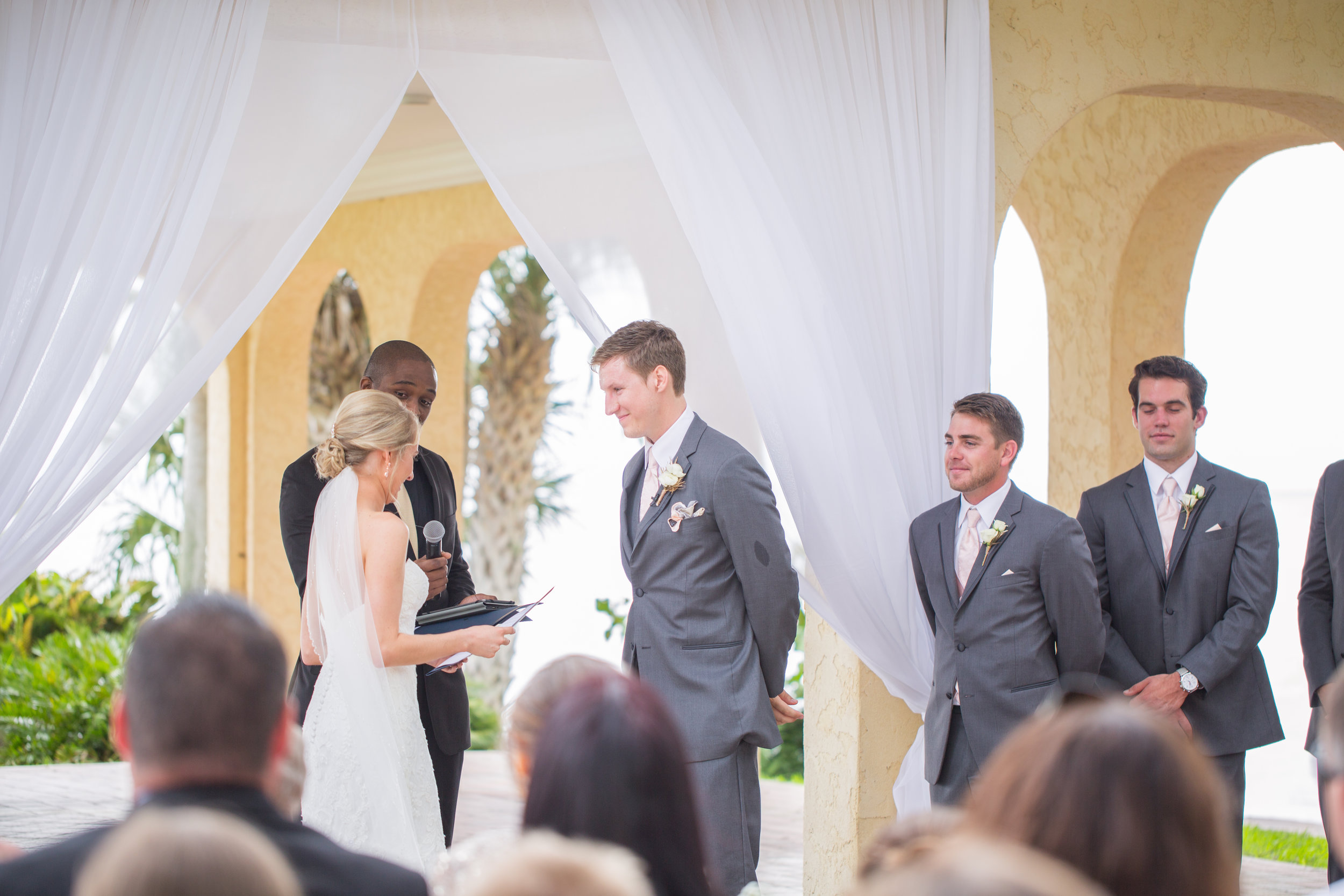 Powel Crosley Estate | Wedding | Pink and Gold Wedding | Wedding Ceremony | Sarasota Weddings | Spring Wedding | Jess Anne Photography