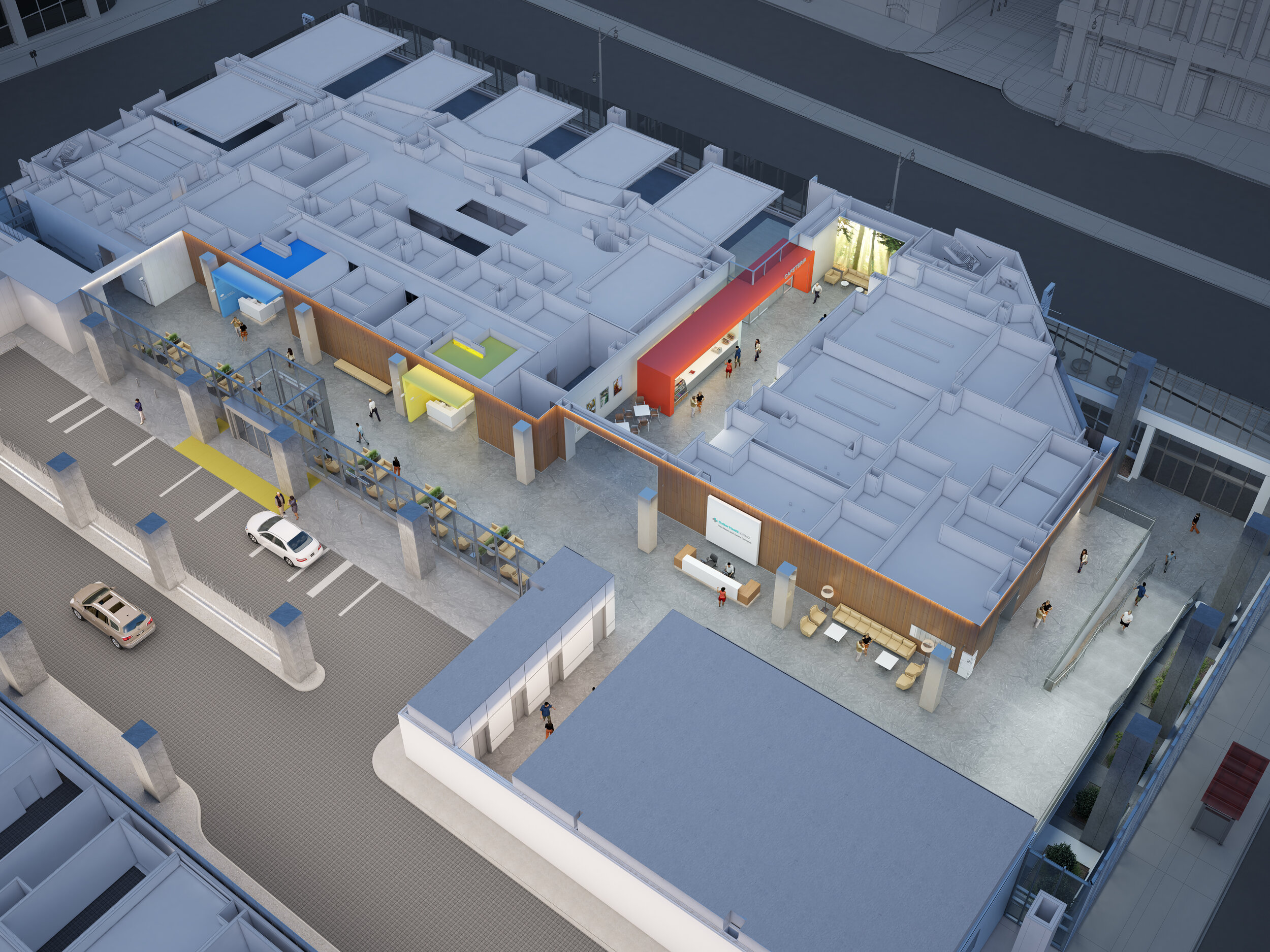 Cutaway of Hospital Concourse