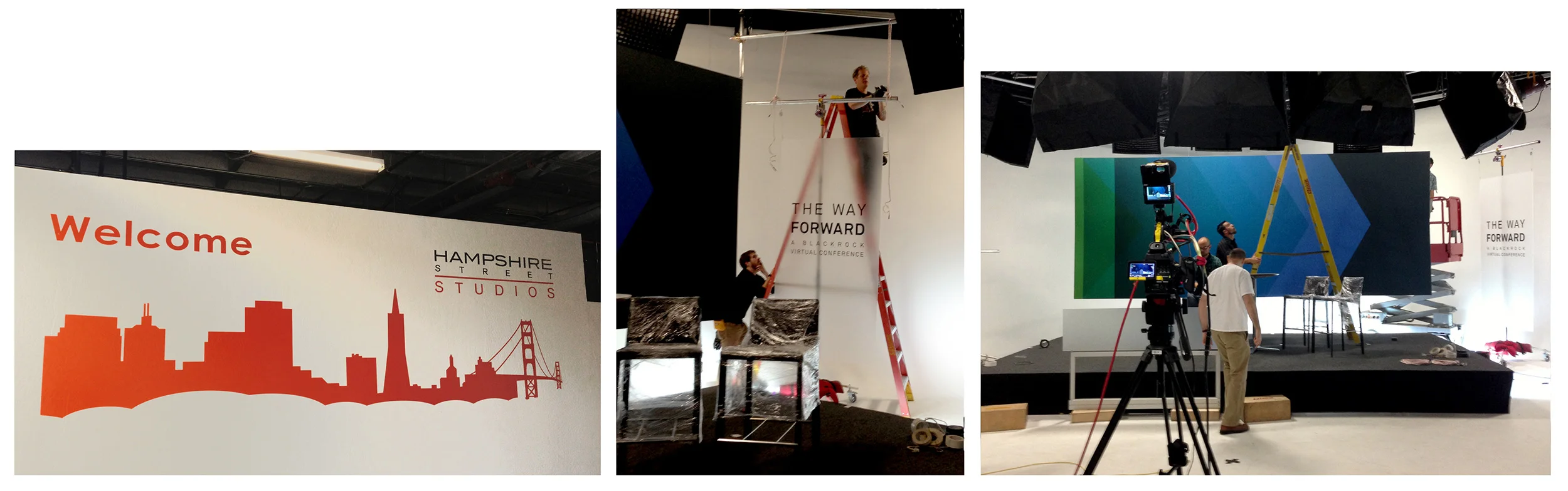 I designed the sets for the taping and participated in the day of taping