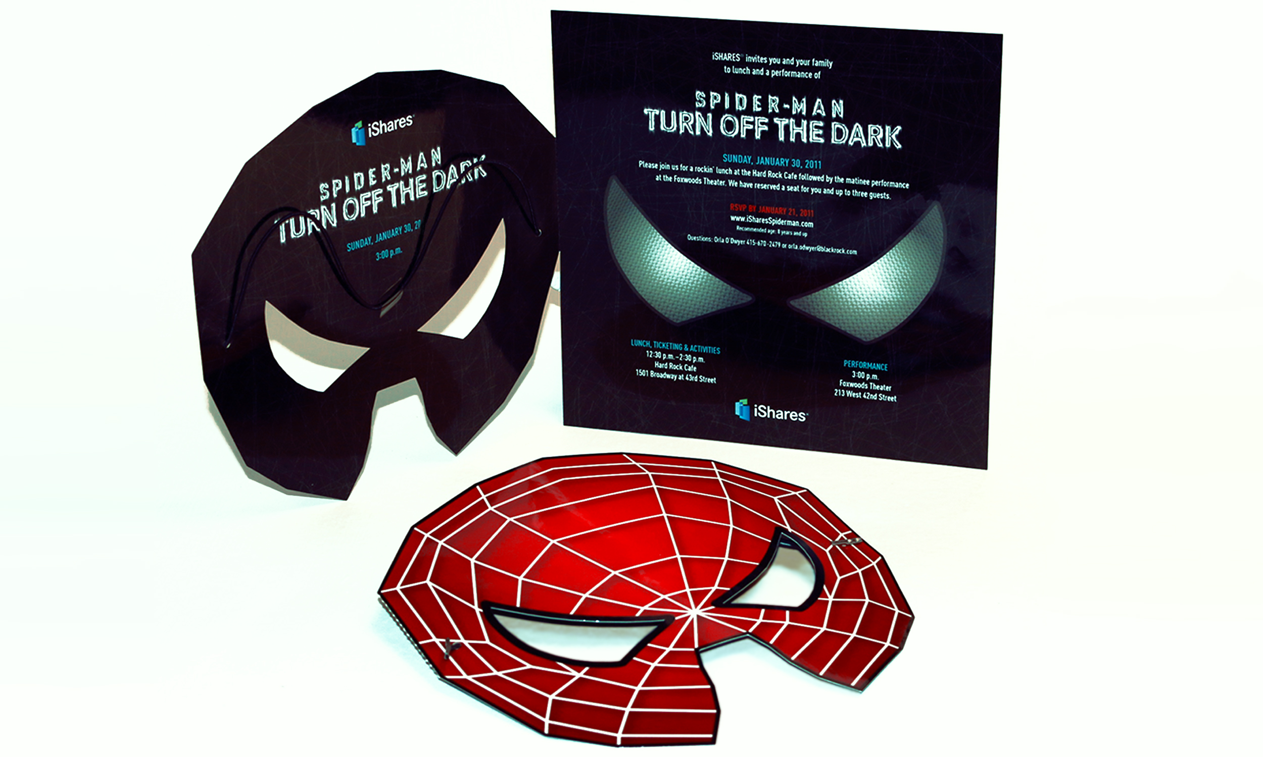 The invite had a detatchable mask