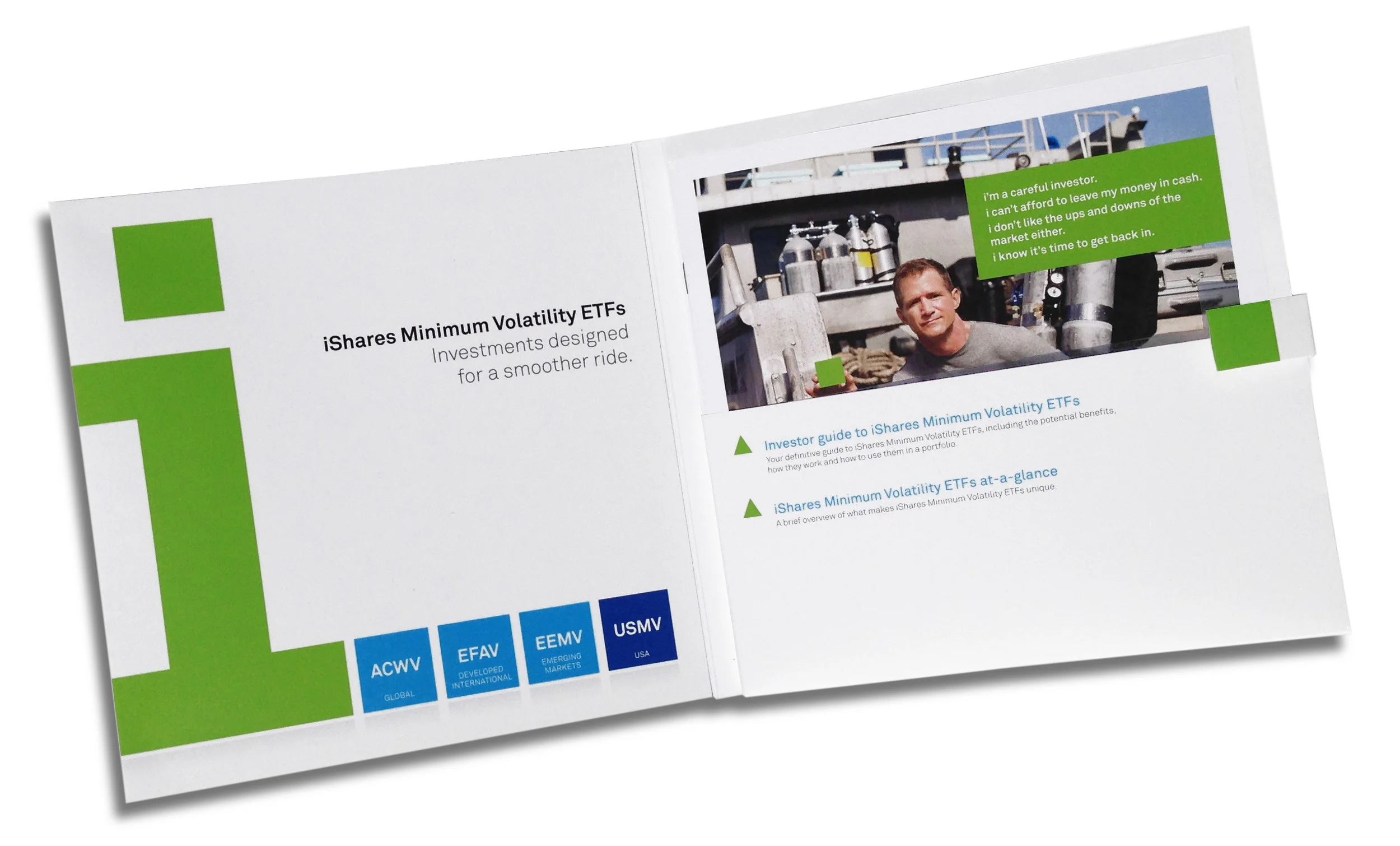 Folder with investor guide and product overview