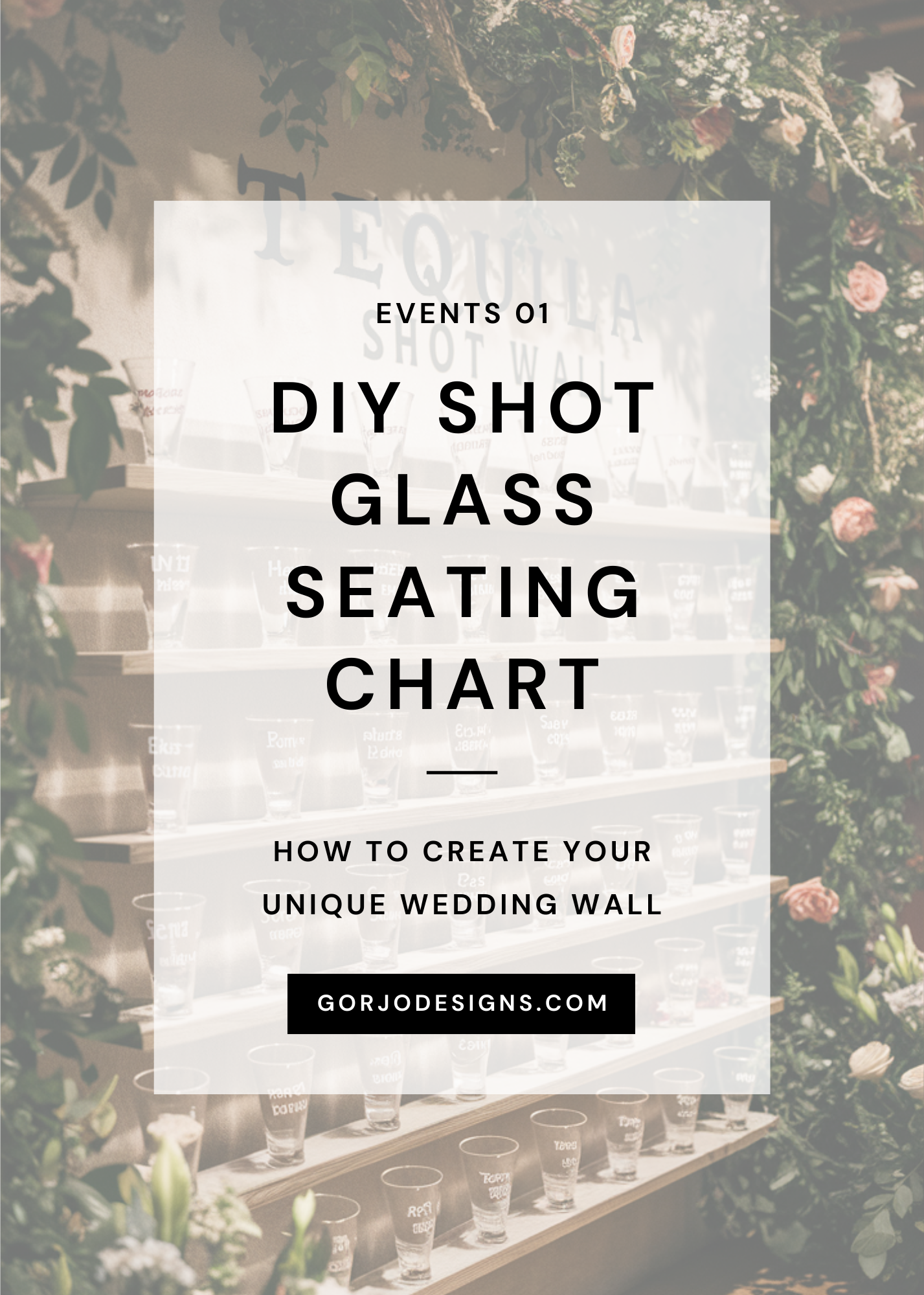 How to create a shot glass seating chart for your wedding