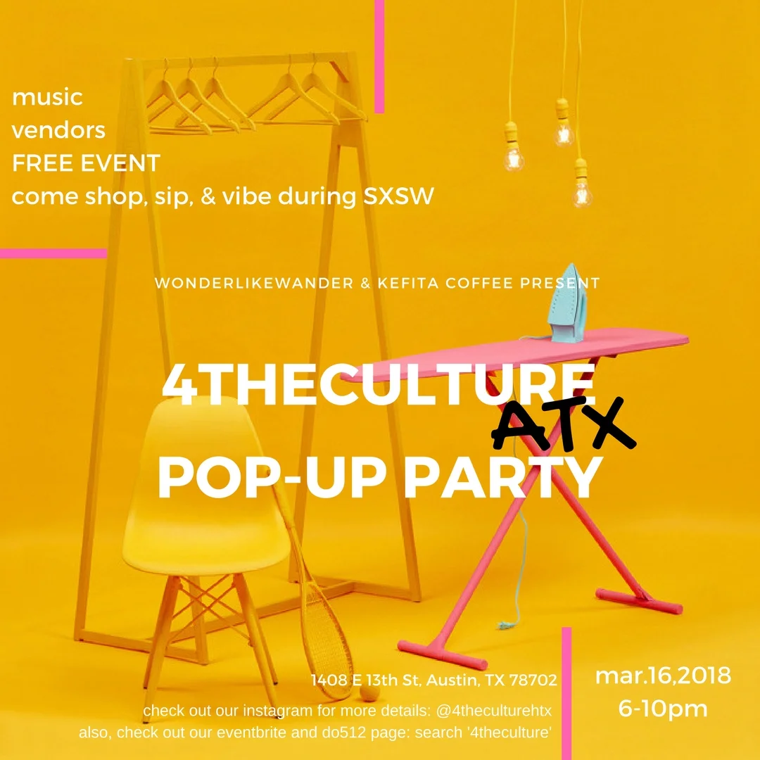 4theculture presents 4theculture pop-up party