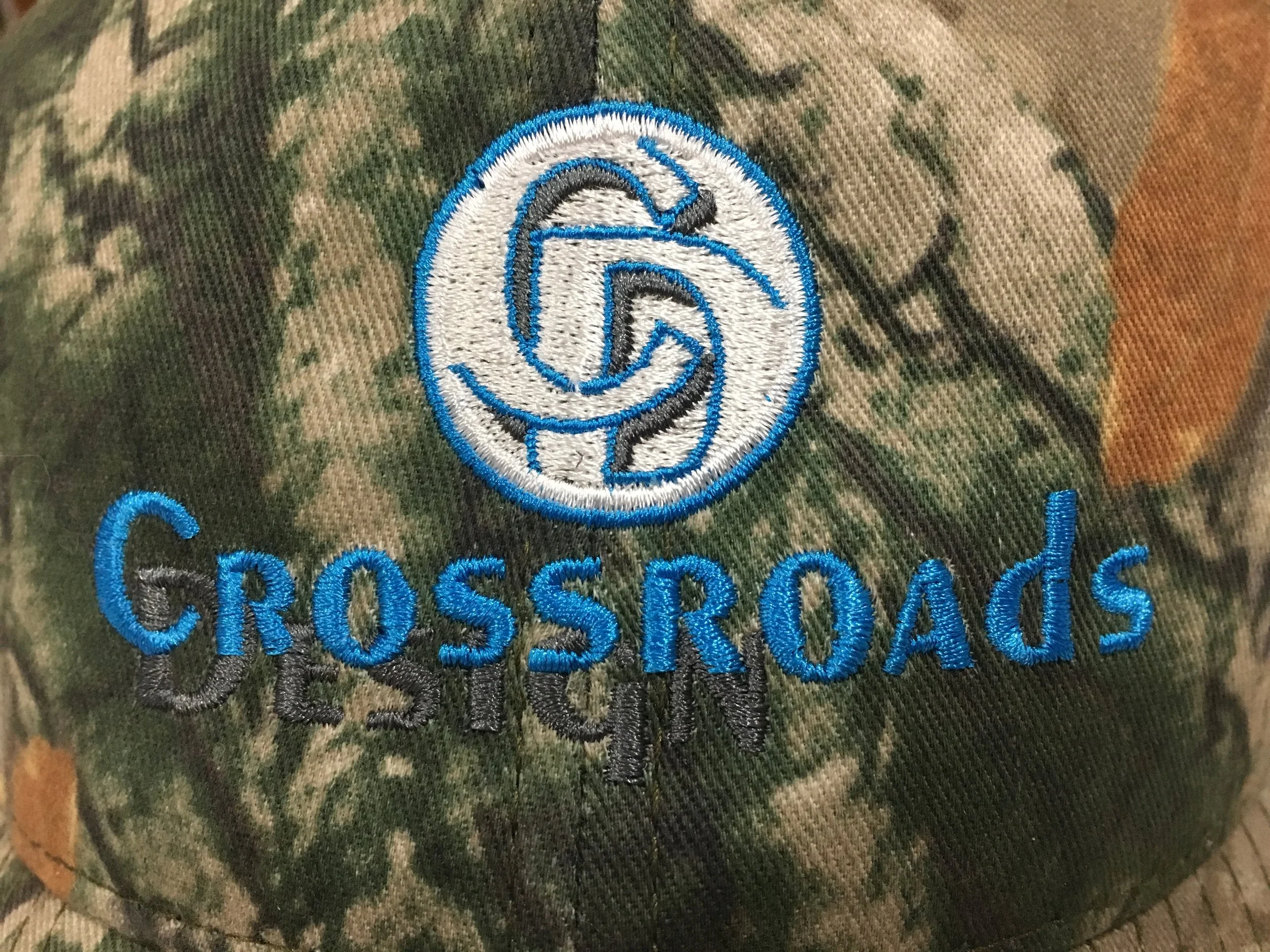 3-color embroidery on structured cap
