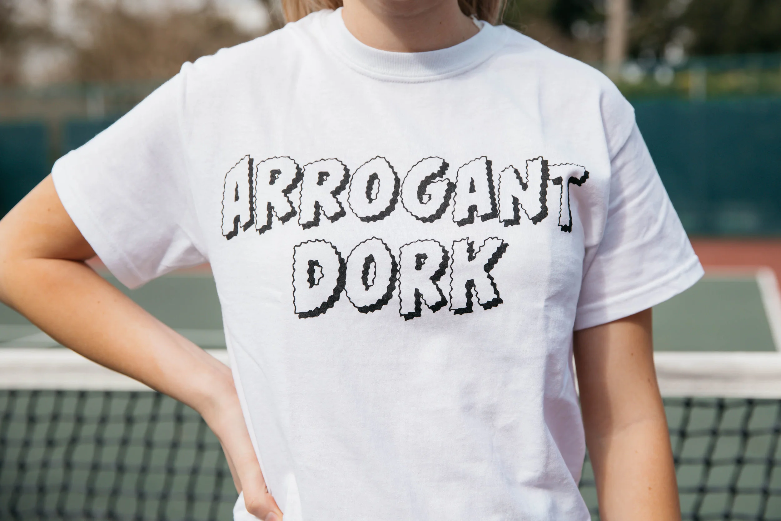 ARROGANT DORK  "GOOSEBUMPS" FONT SHIRT