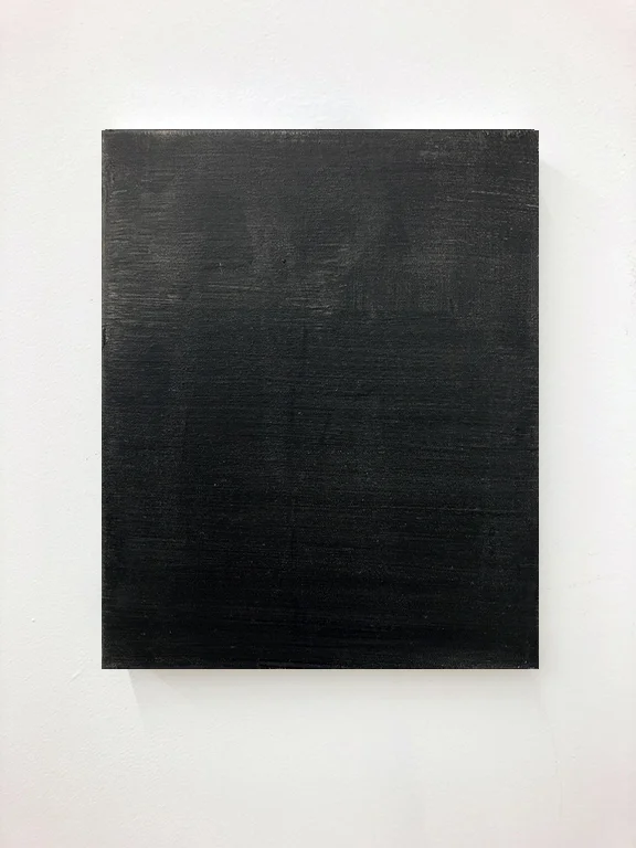 Small black painting 3. Oil on canvas, 14x11”, 2018.