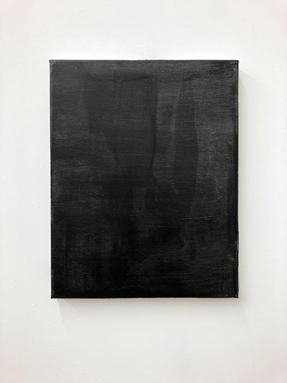 Small black painting 4. Oil on canvas, 14x11”, 2018.