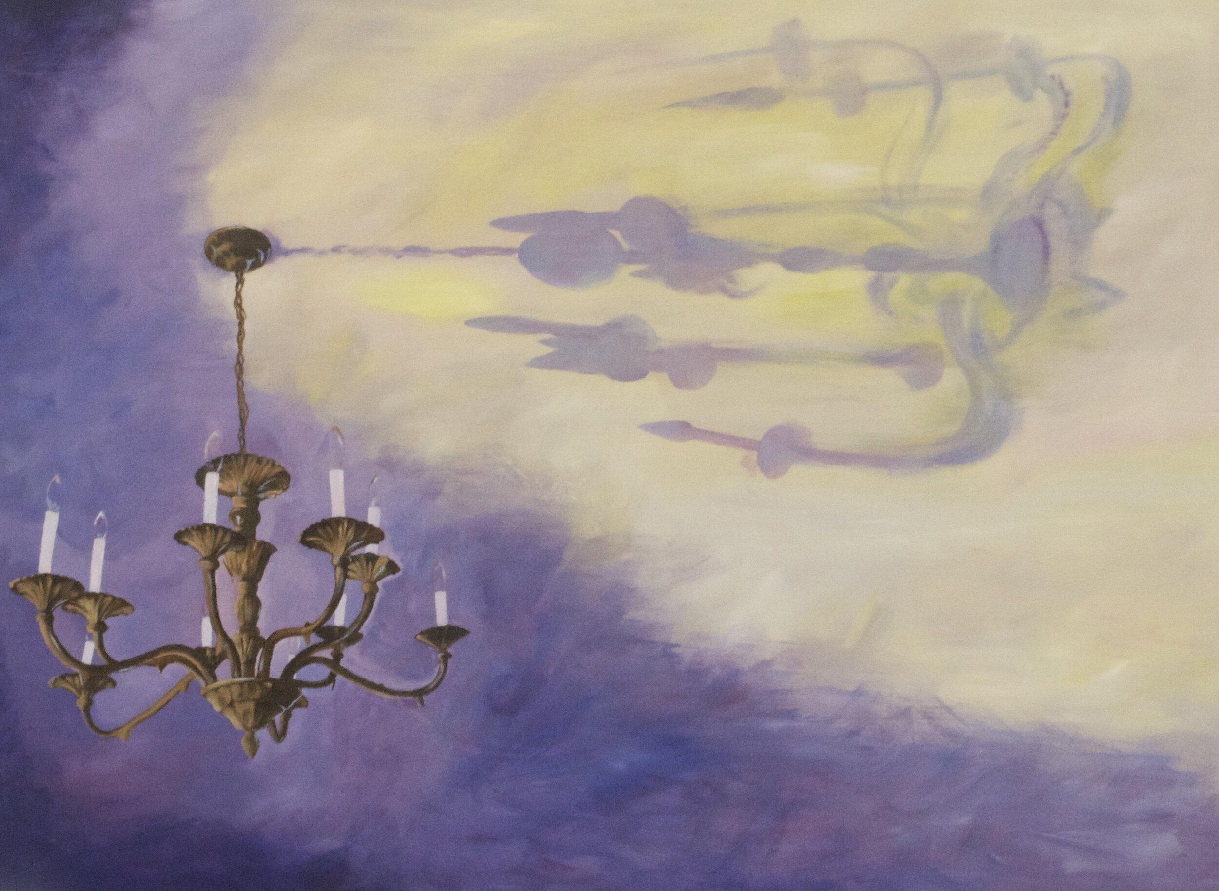   Chandelier , 2015  Oil on Panel, 36 x 48” 