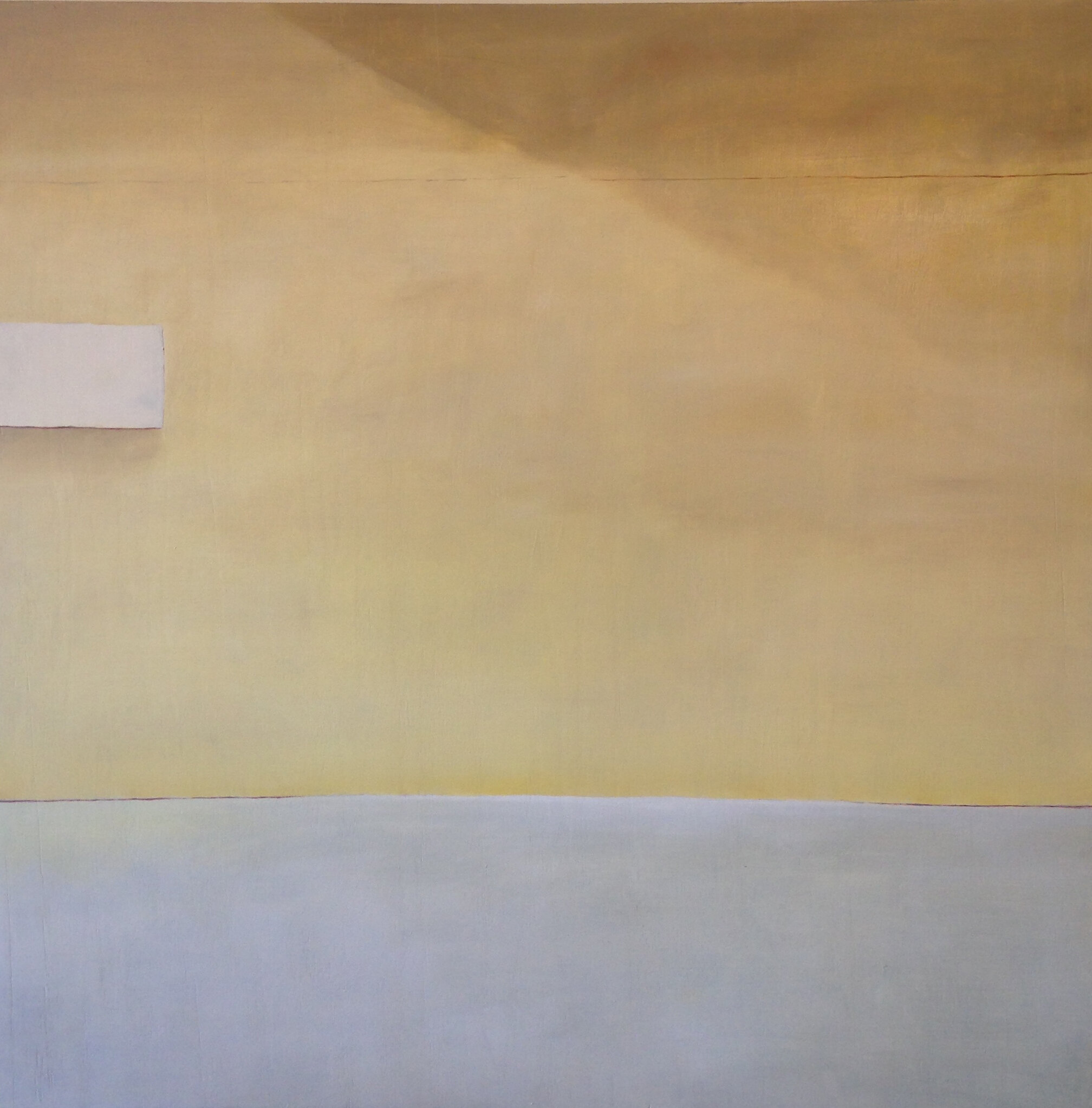   Yellow Wall , 2016  Oil on Panel, 48 x 48” 