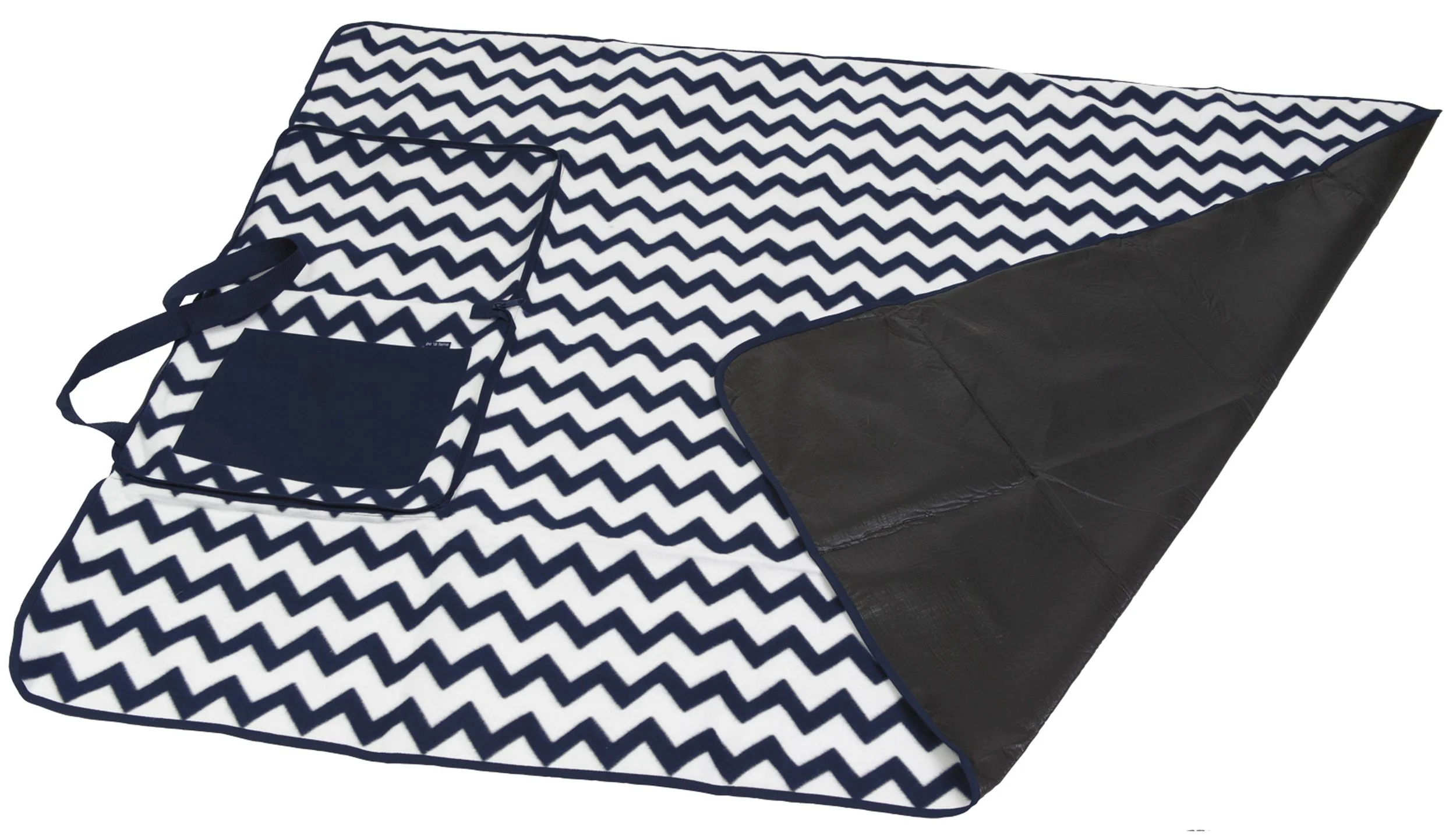 Oasis Outdoor Blanket#POOB-NAVY-OPEN.jpg