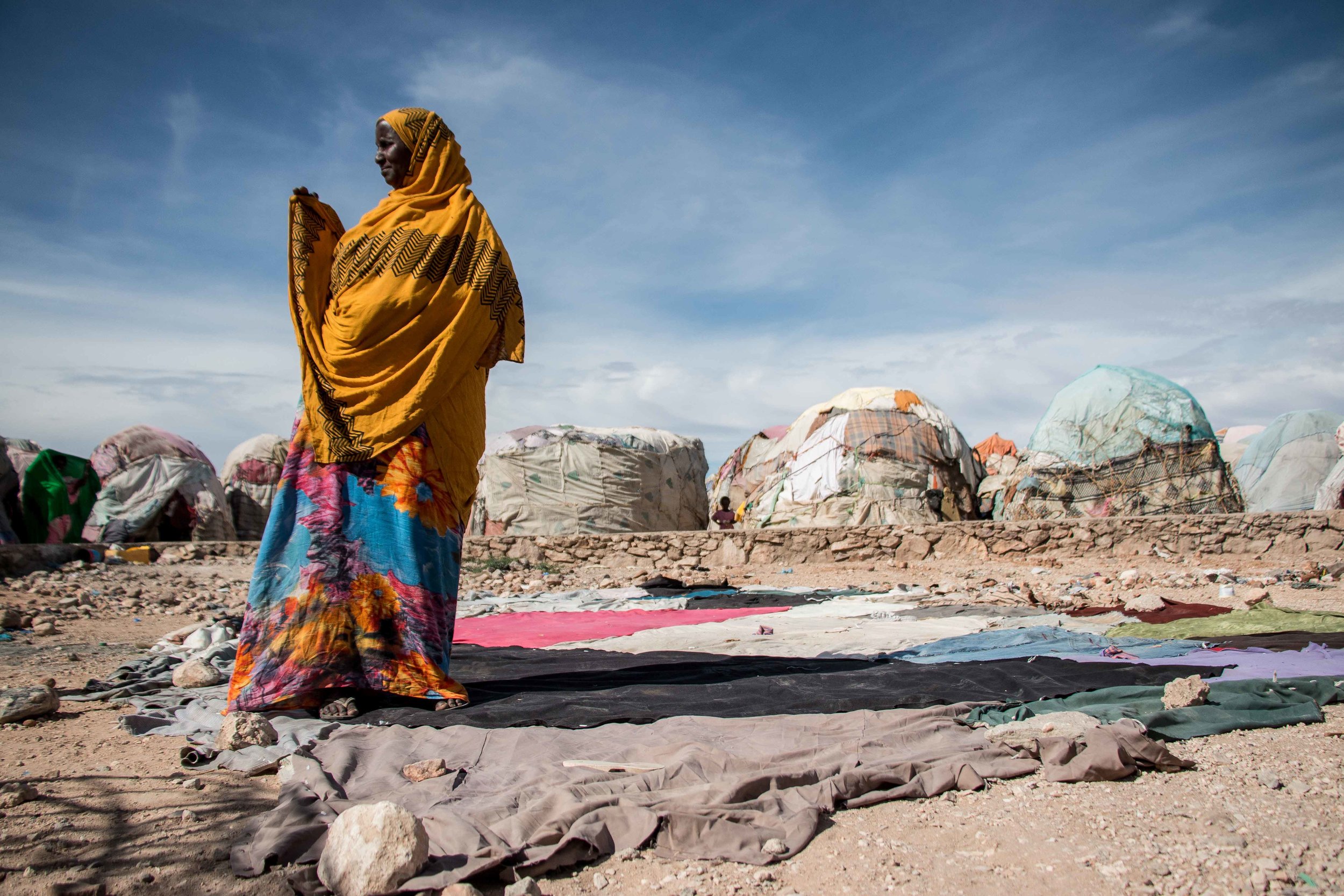 Nasa Hablod internally displaced persons camp, outside Hargeisa, Somaliland.