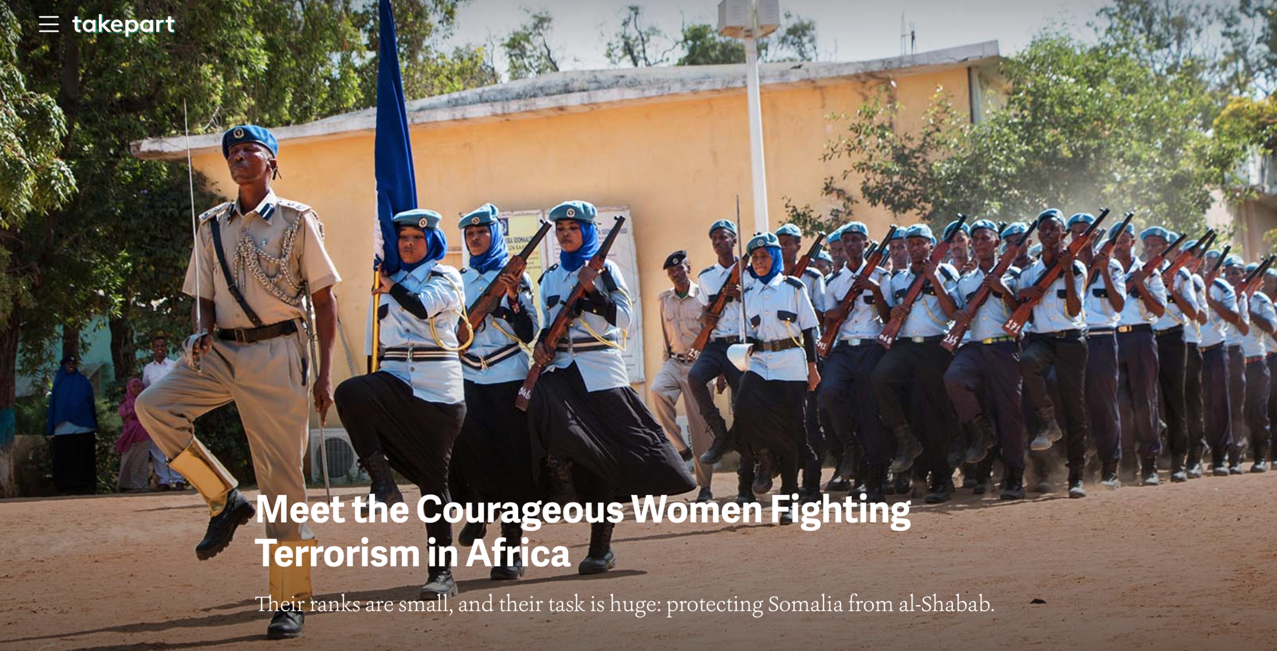 Female police graduates, Somalia