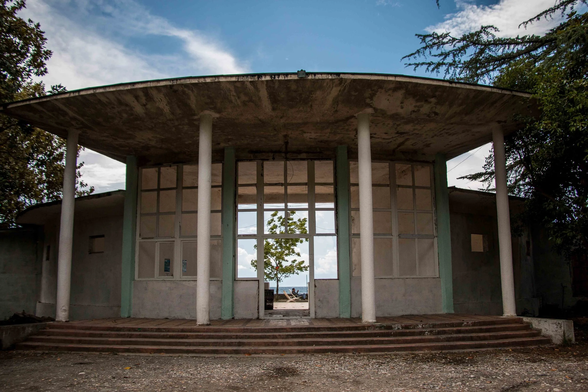 Gagra, former 'Russian Riviera' Black Sea resort town destroyed during the war '92-93, Abkhazia. 