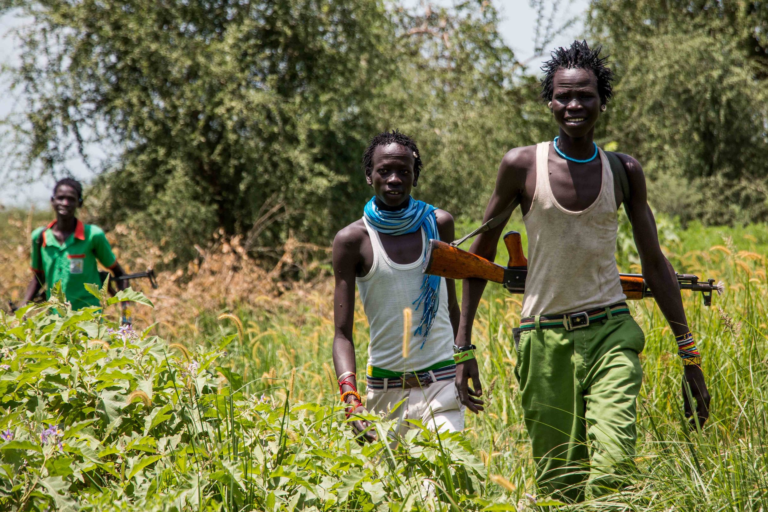 Nuer youths, Waat, Jonglei state, South Sudan.