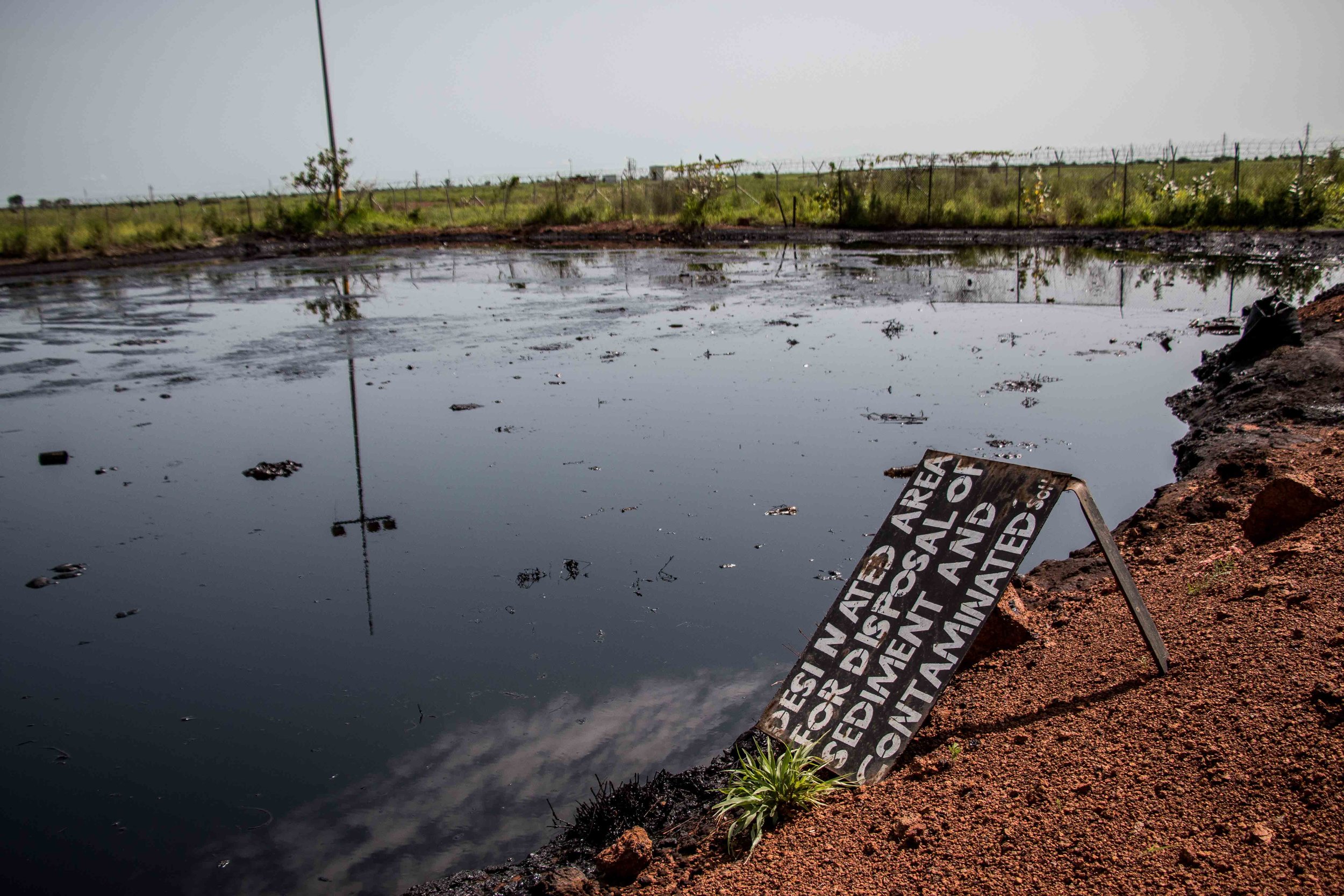 Abandoned oilfields in Unity state. Most of South Sudan's oilfields are deserted and non-op since 2013 because of fighting between the government and opposition forces.