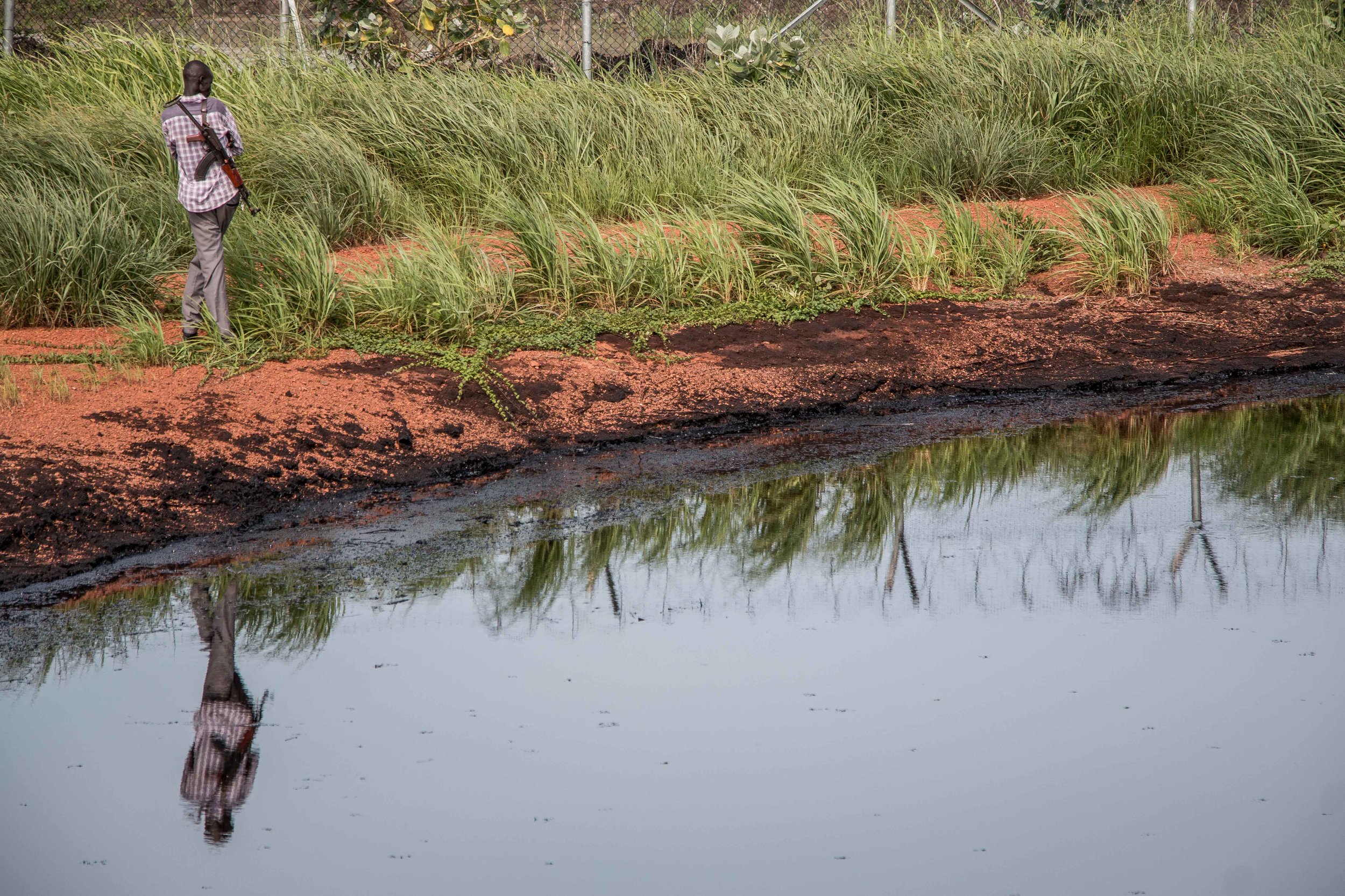 Because many of South Sudan's oilfields were abandoned in a hurry, they were not shut down correctly and continue to leak oil into the environment, contaminating water supplies for surrounding communities. 