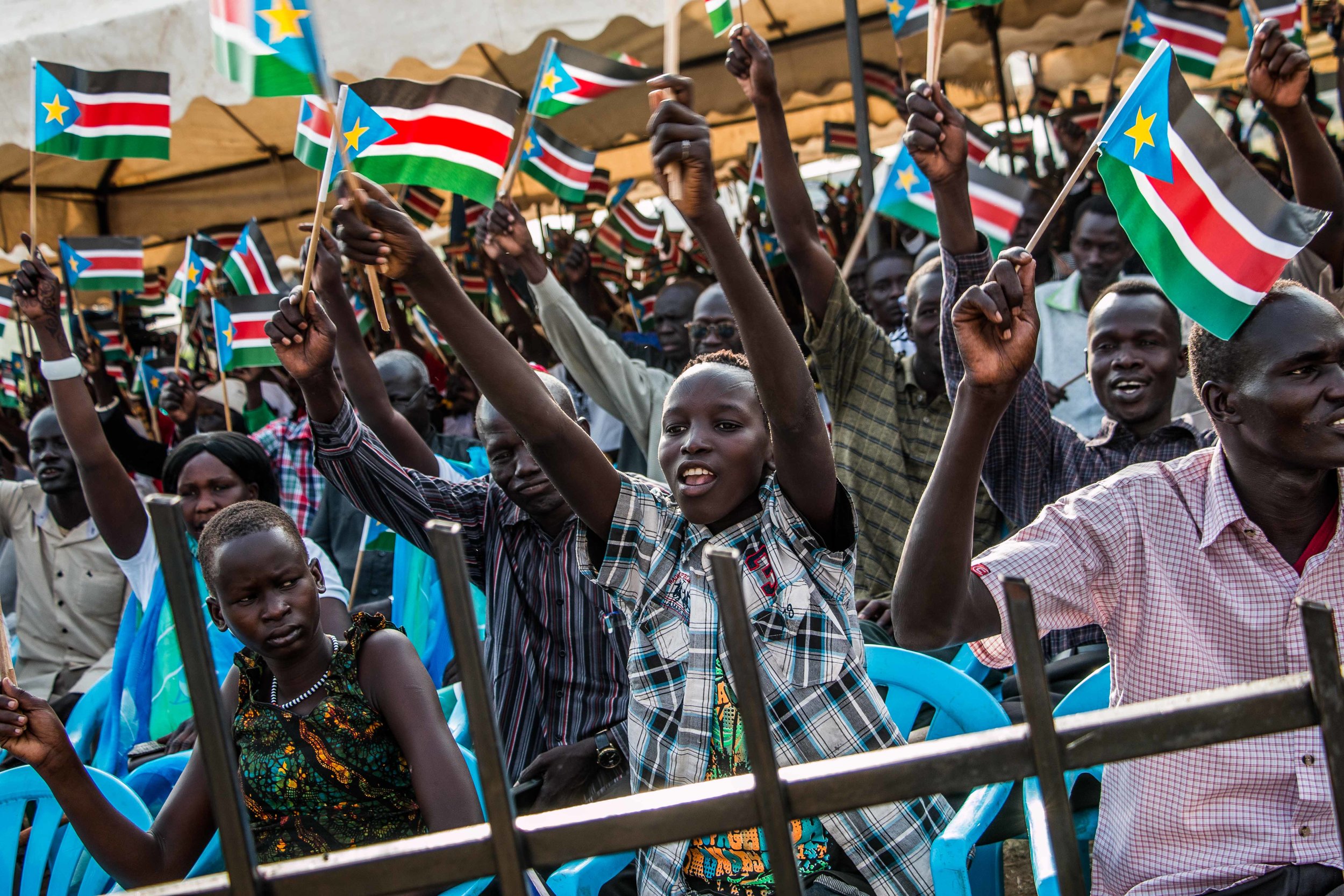 False hope, presidential rally, Juba, South Sudan, 2015 (AFP, Getty Images).