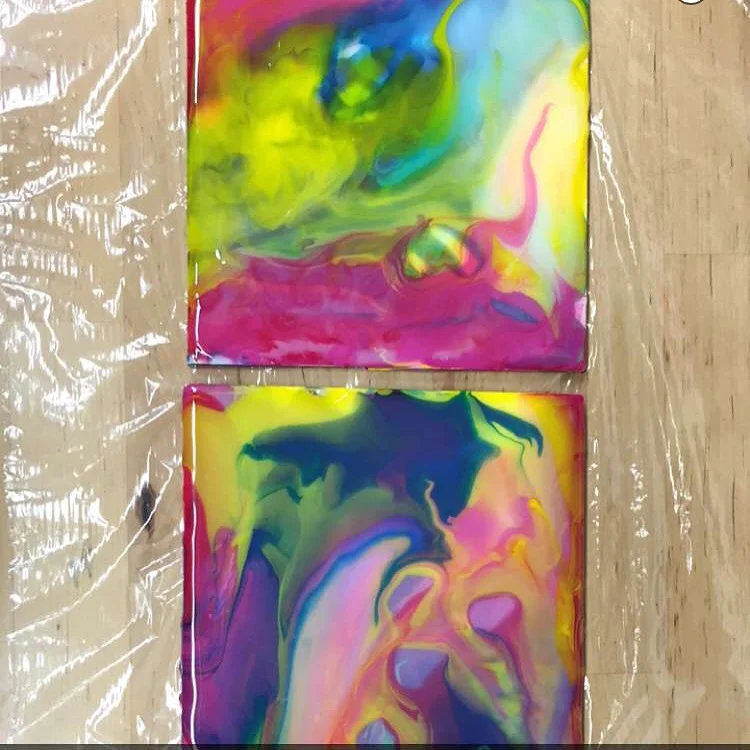 Days 3 and 4 - Pharaoh's Army Got Drowned, Oh, Mary, Don't You Weep! #LoryPaints100 #The100DayProject