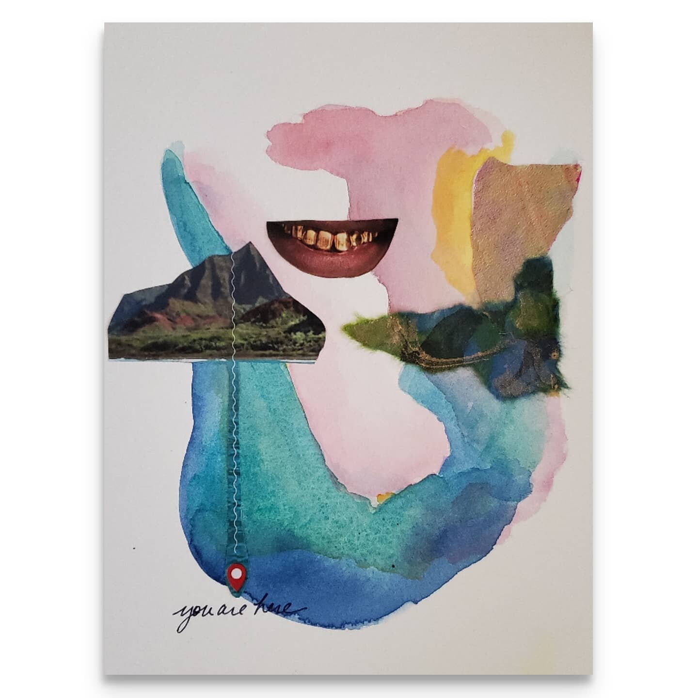 Did you know I am hosting a collage party on Saturday on Facebook? 🤔 Come collage with me (or really, at home alone but at the same time as me). Details on fb.com/loryiveyart! Day 8 of #30daysonpaper.