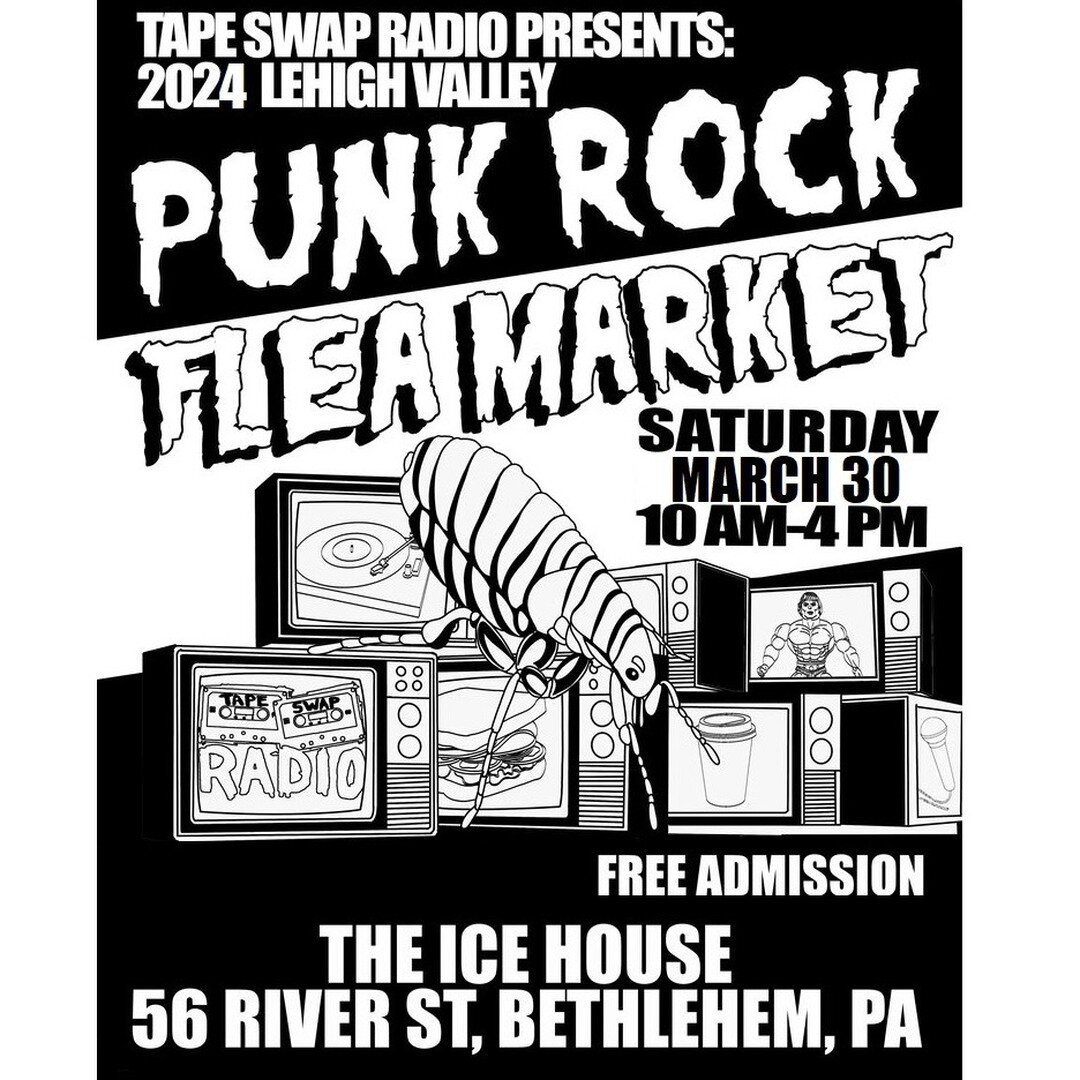 We are little over a week away from the return of the LV Punk Rock Flea Market to @icehousetonight in Bethlehem!

Featuring vendors of all kinds to satisfy your punk and DIY needs &mdash; music, instruments, clothing, art, weird curiosities, and more