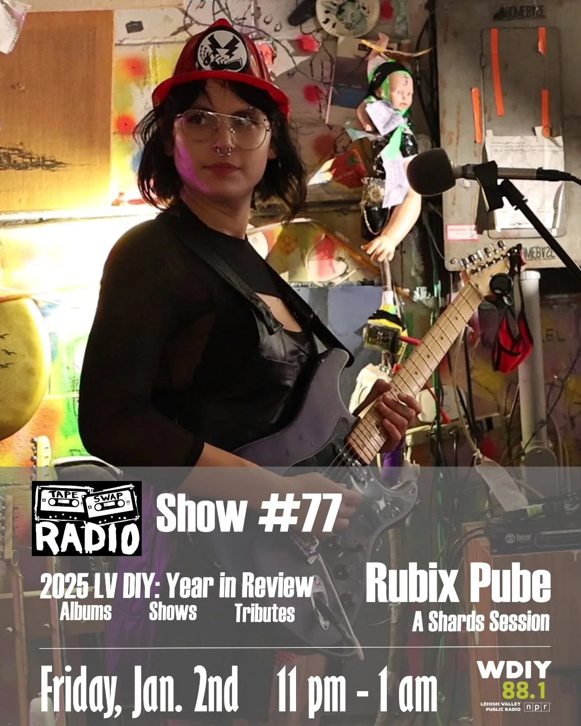 🔊 NEW SHOW ALERT --- TONIGHT! 🔊

Step into the bug thunderdome as we premiere the Shards Session from self-described "mountain-based mutant rock" band @rubixpubepa. It's going to get weird!

We'll also look back on some of our favorite Le